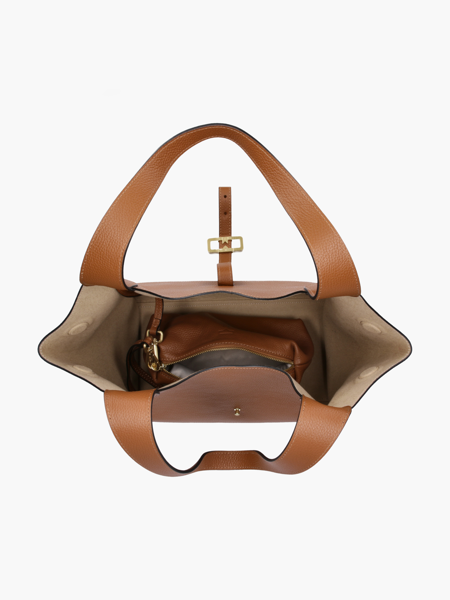 Lilou Kalbsleder Cognac, Zubehor, Tasche, Handtasche, Geldbörse, Tragetasche