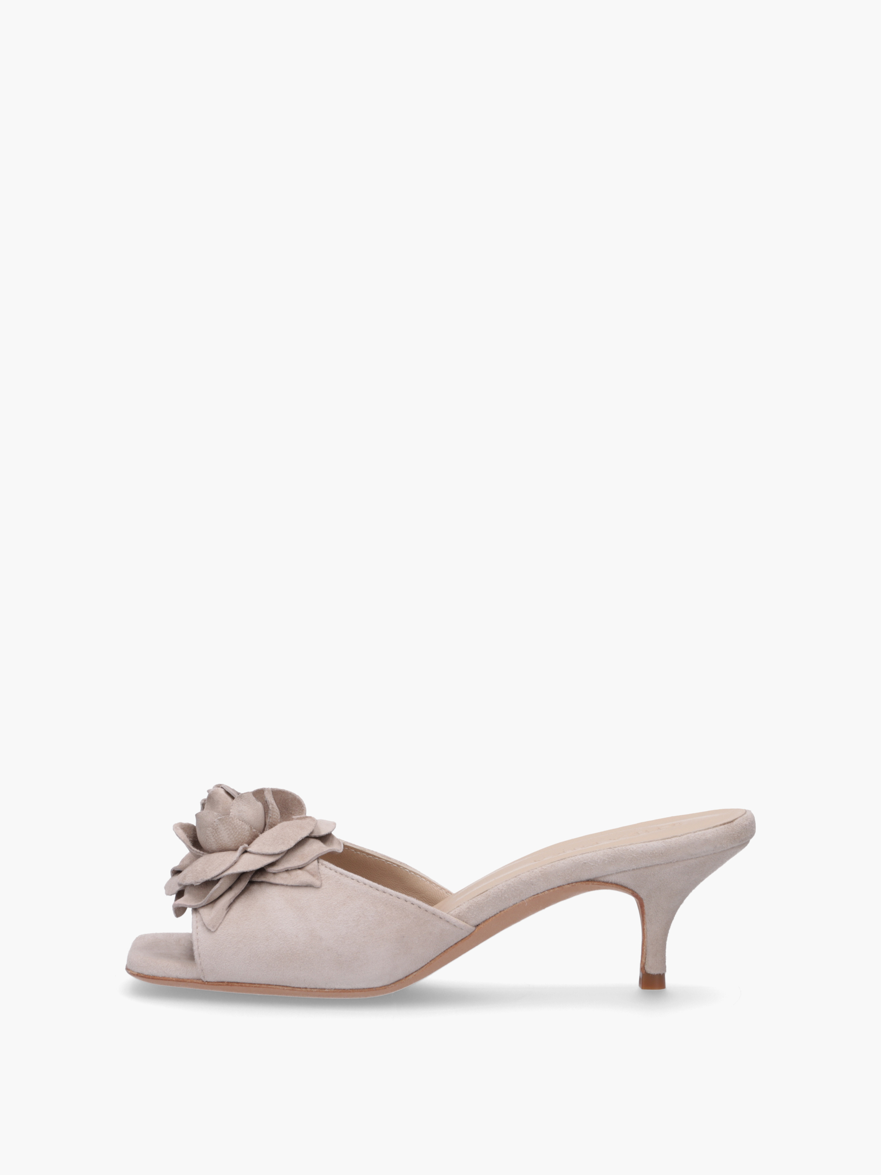GANKO Veloursleder Beige, Bekleidung, Schuhwerk, Schuh, Sandale, Hoher Absatz