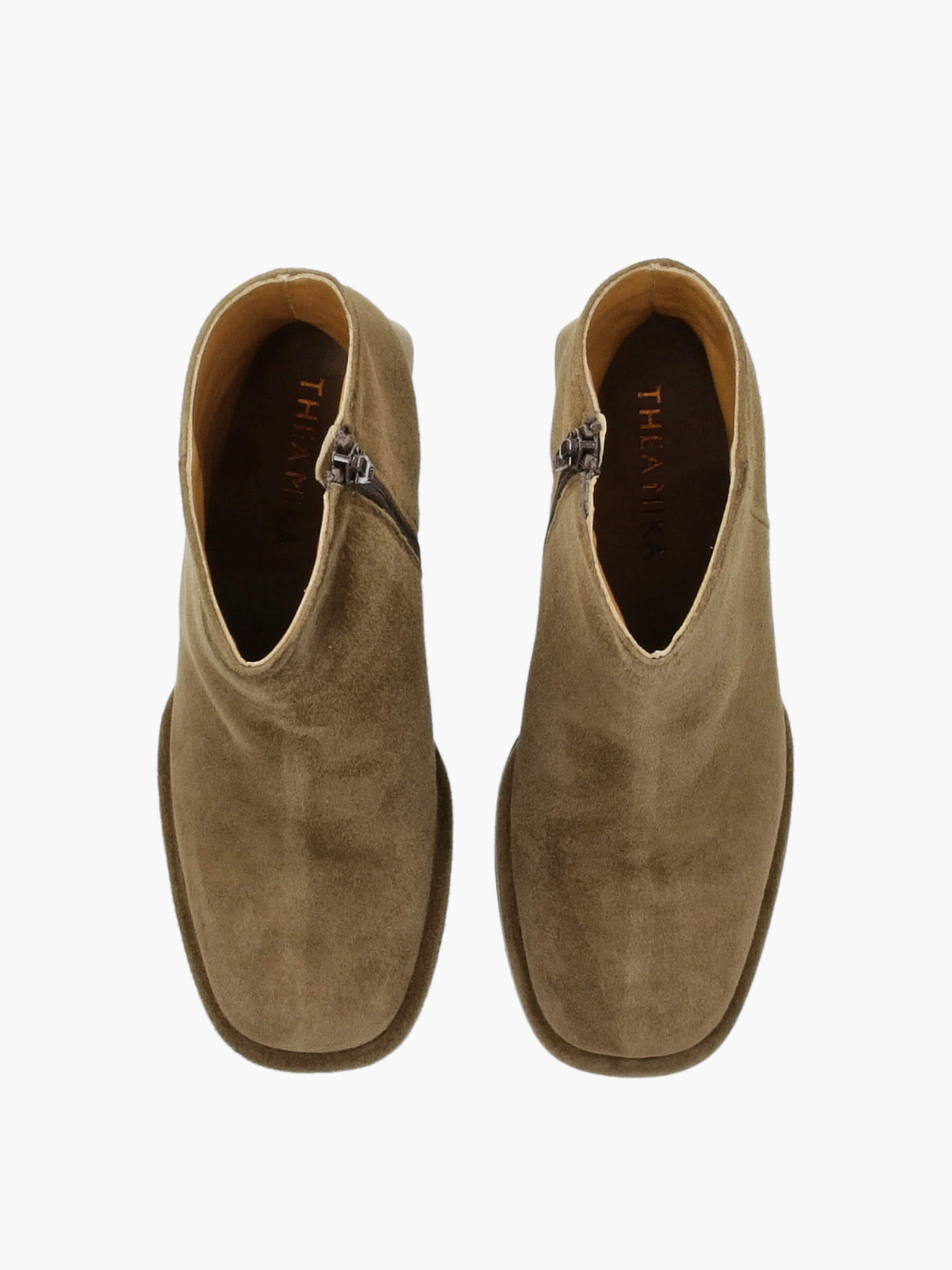 Plateau-Stiefeletten braun 85 mm, Wildleder, Kleidung, Schuhwerk, Schuh