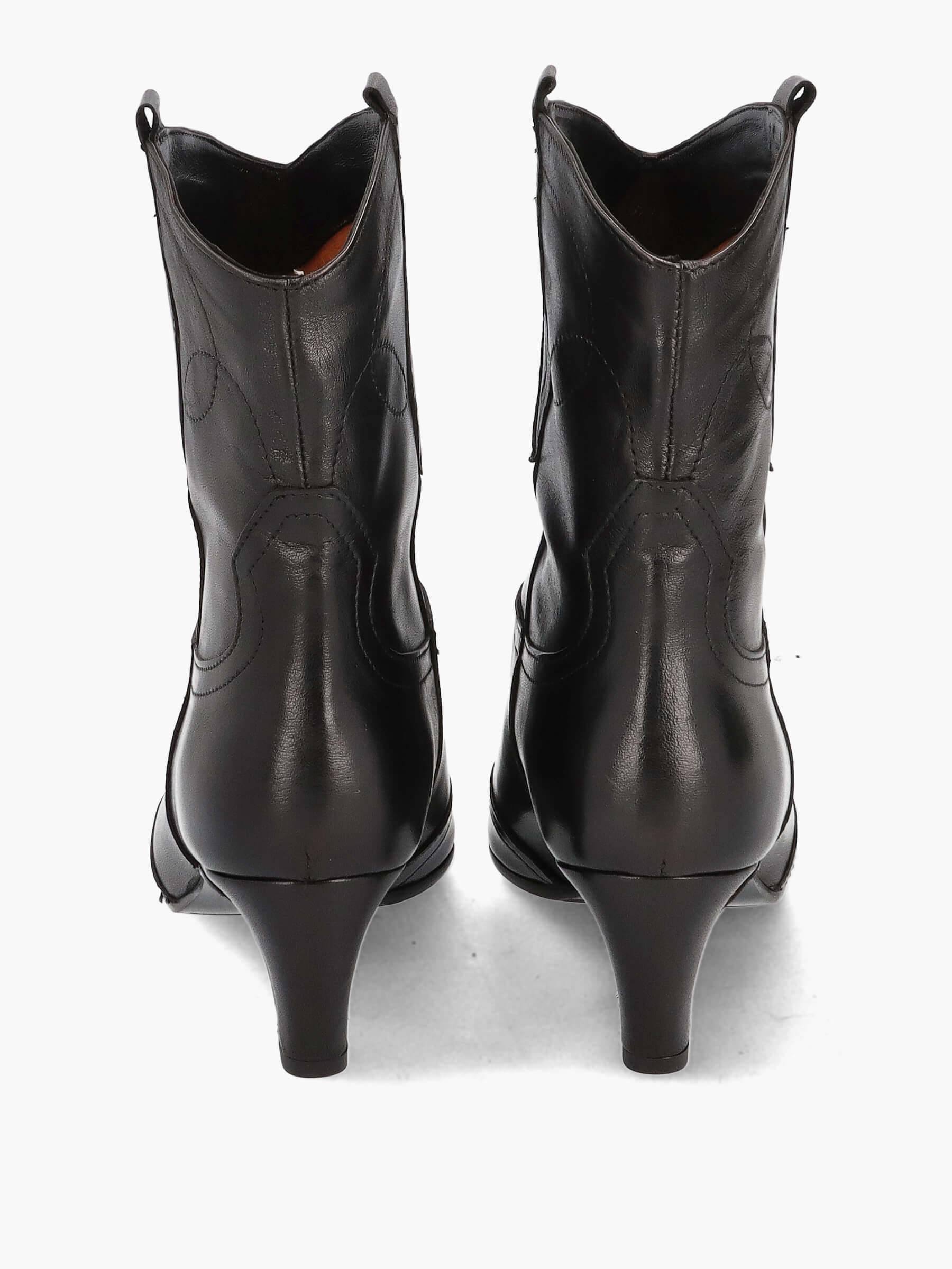 Cowboy Boots schwarz 50 mm, Bekleidung, Schuhwerk, Schuh, Hoher Absatz, Stiefel