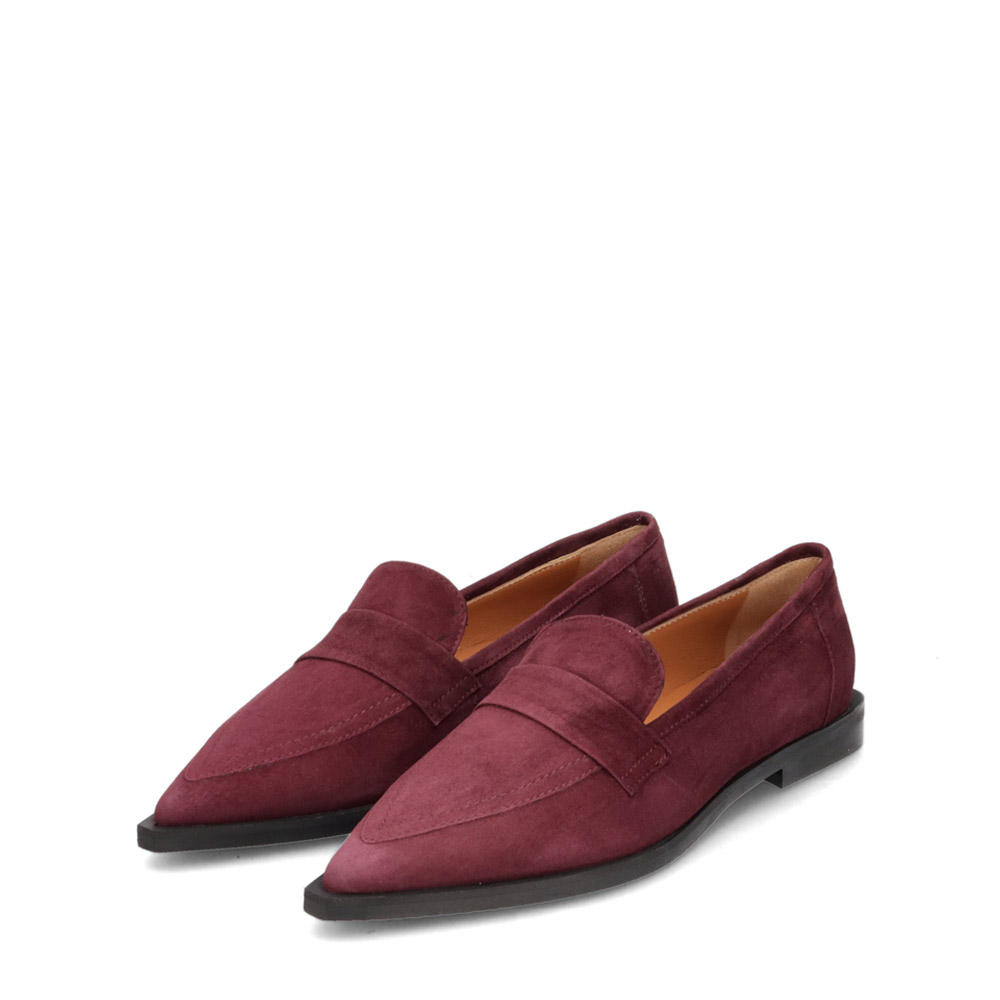 Mokassins dunkelrot, Wildleder, Kleidung, Schuhwerk, Schuh