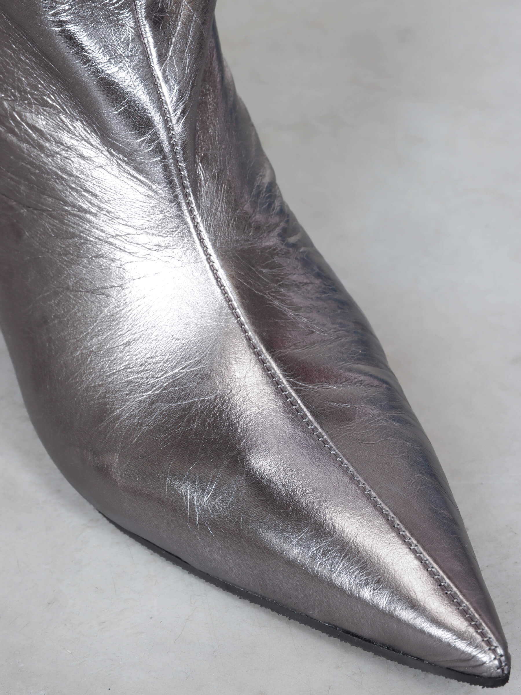 Stiefel silber 50 mm