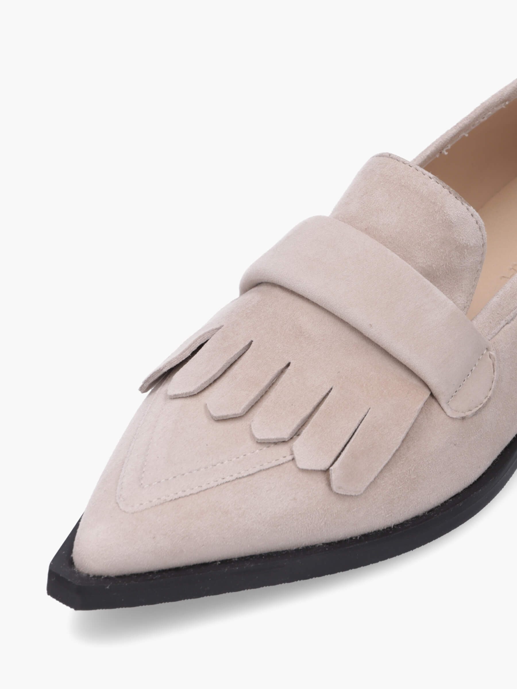 MINEE Veloursleder Beige, Bekleidung, Schuhwerk, Schuh, Sneaker, Sandale