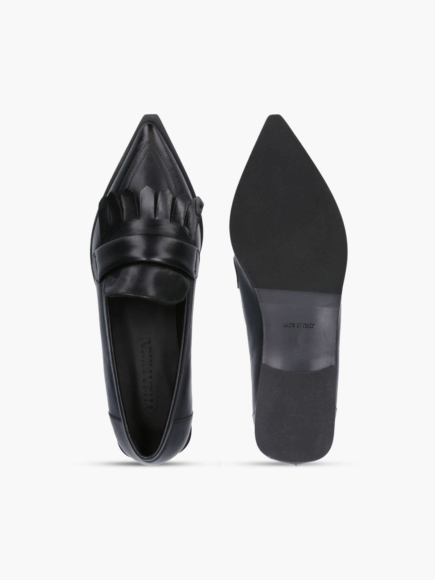 MINEE Glattleder Schwarz, Schuhwerk, Schuh, Hoher Absatz, Zubehör, Riemen