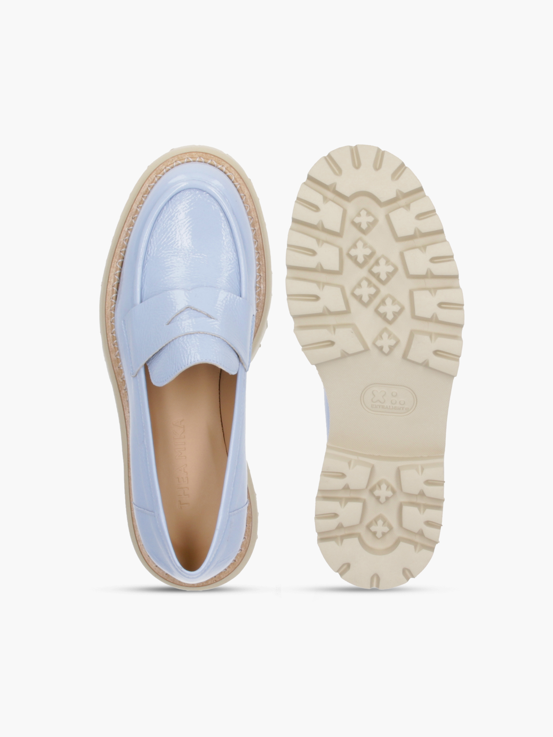 CUI Lackleder Hellblau, Bekleidung, Schuhwerk, Schuh, Sneaker