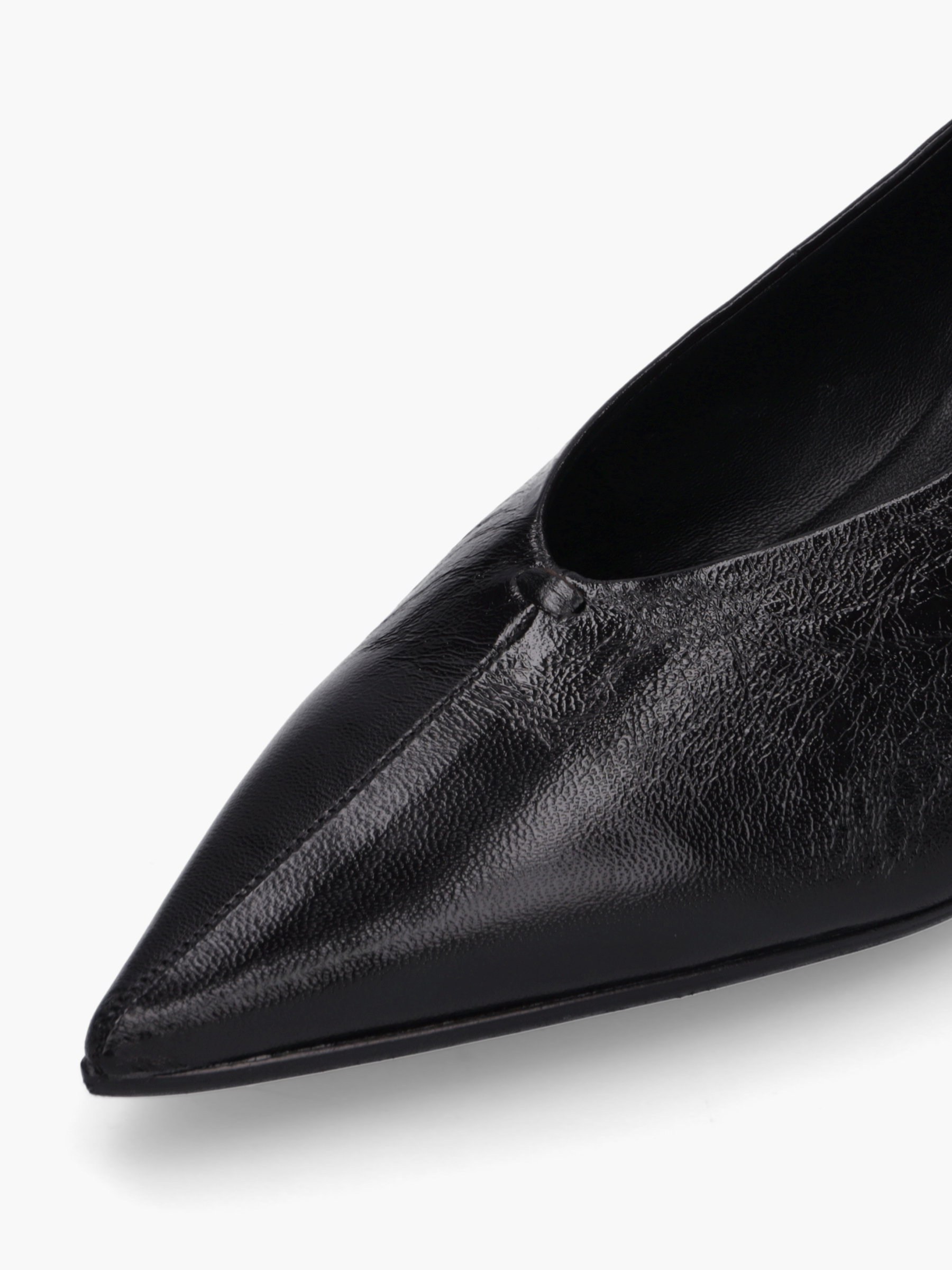 VESTA Glattleder Schwarz, Bekleidung, Schuhwerk, Schuh, Hoher Absatz