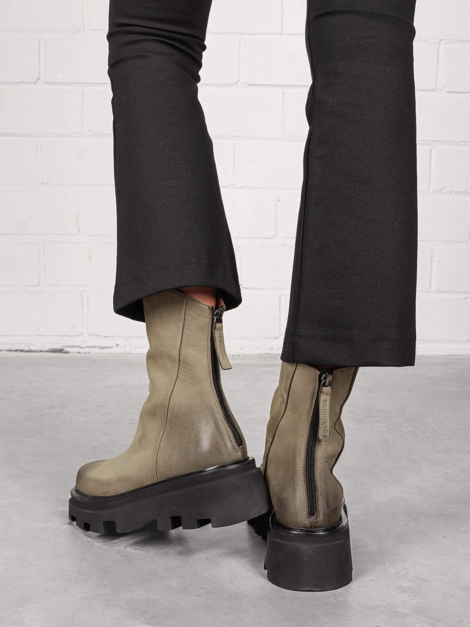 Plateau Boots kaki, Bekleidung, Schuhwerk, Schuh, Mantel