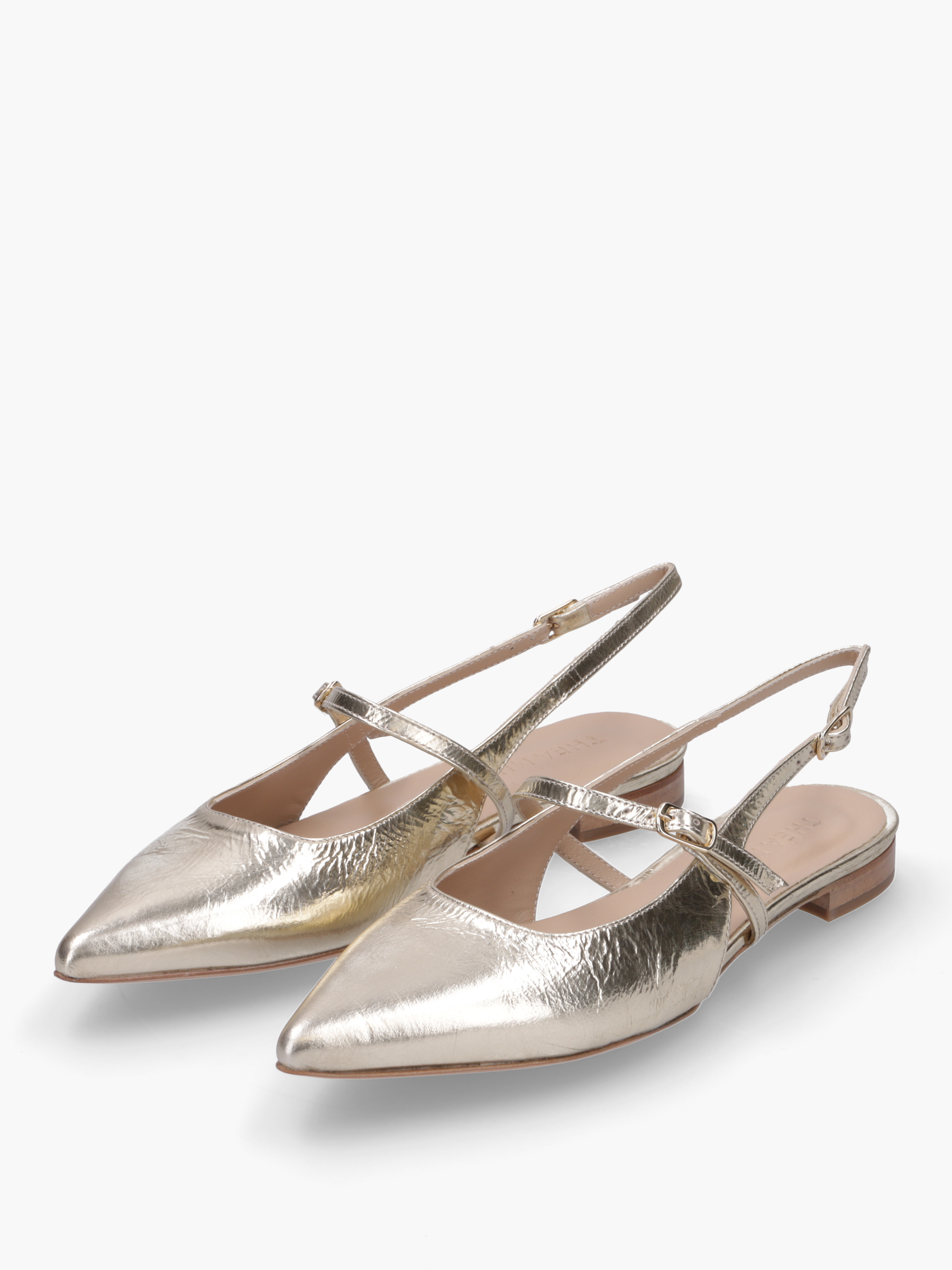MEGUMI Metallic-Leder Gold, Bekleidung, Schuhwerk, Sandale, Schuh, Hoher Absatz