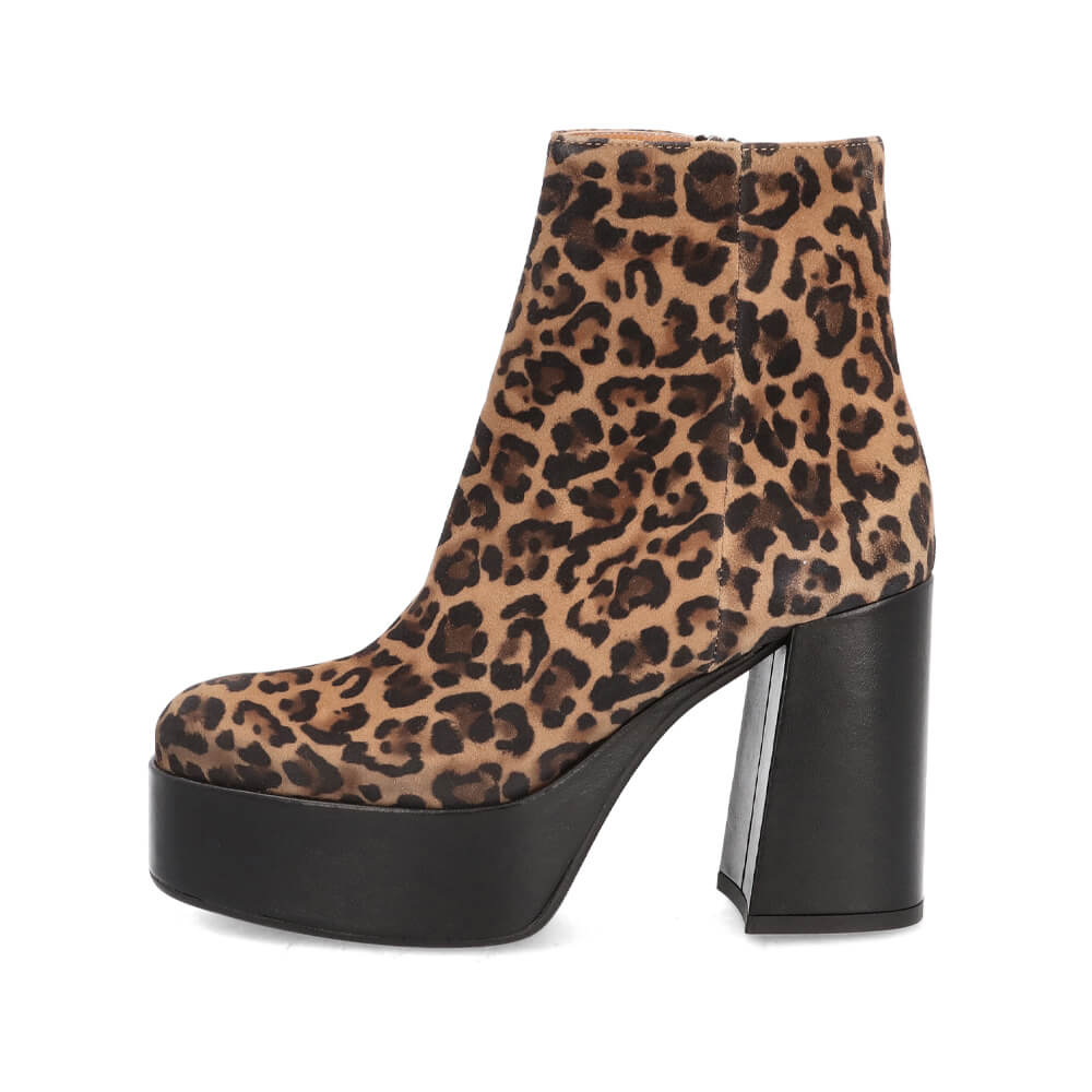 High Heel Boots leo 100 mm, Bekleidung, Schuhwerk, Hoher Absatz, Schuh