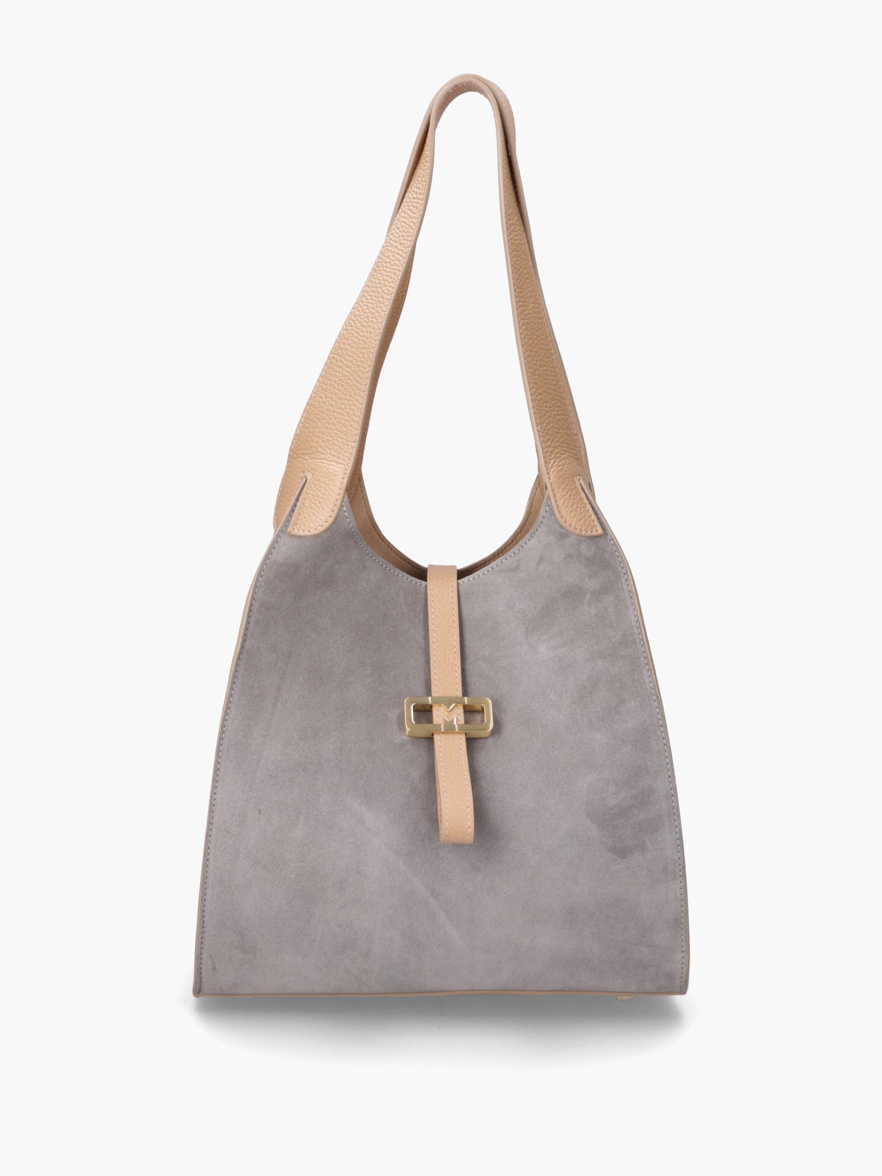 LILOU Leder Kombi Grau, Zubehor, Tasche, Handtasche, Tragetasche, Geldbörse