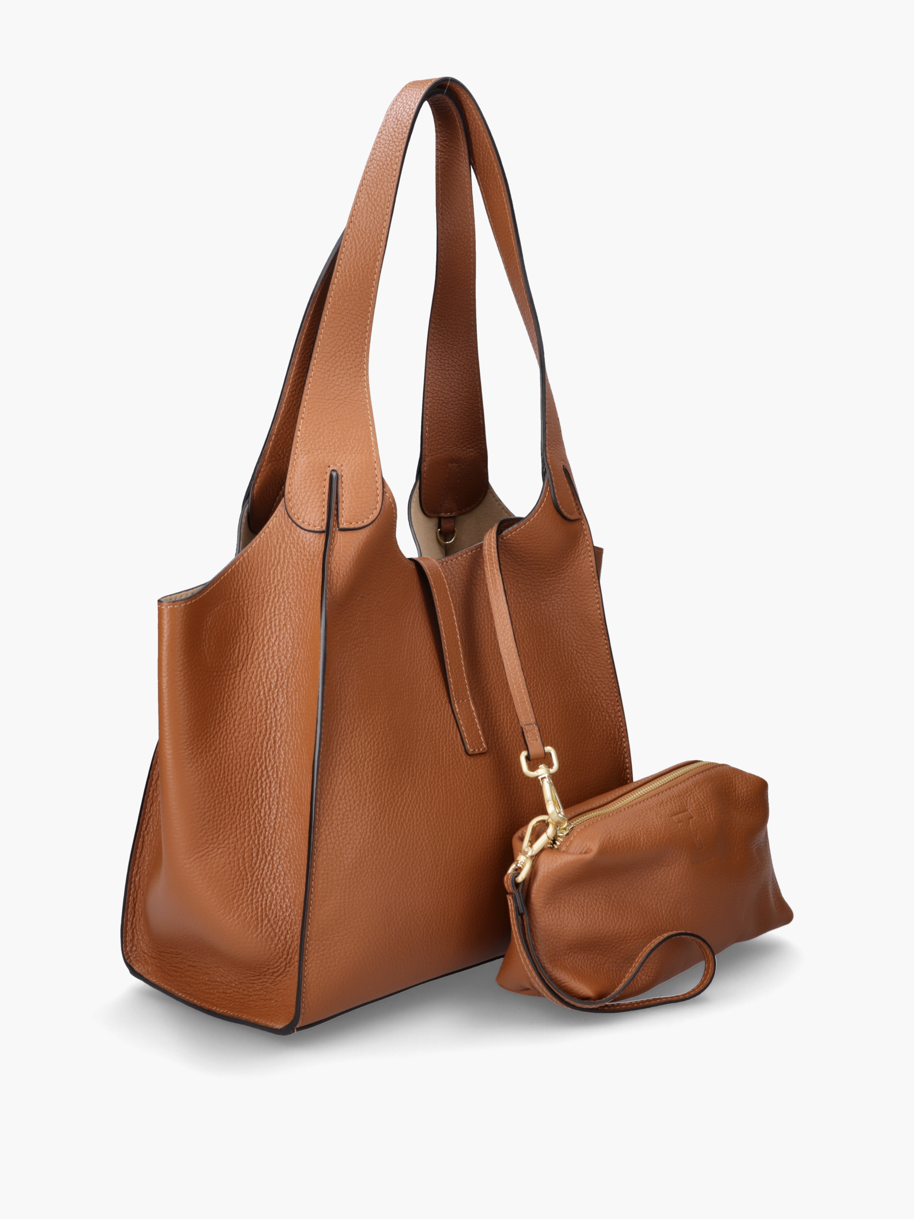 Lilou Kalbsleder Cognac, Zubehor, Tasche, Handtasche, Geldbörse, Tragetasche