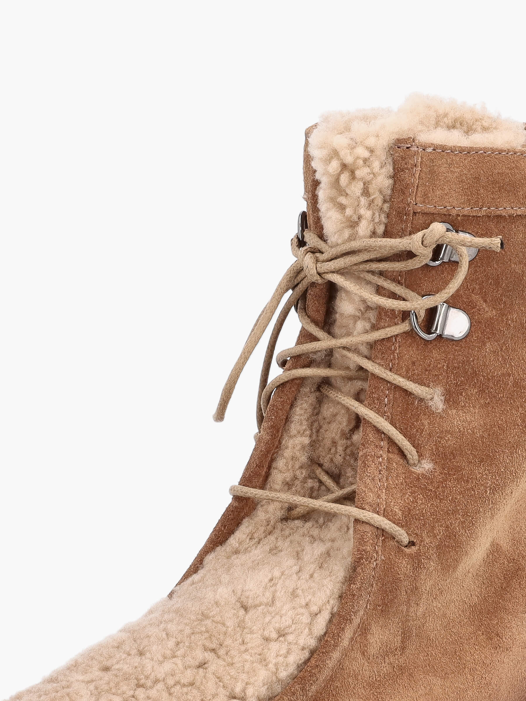 Lammfell Stiefeletten camel, Bekleidung, Schuhwerk, Schuh, Hoher Absatz