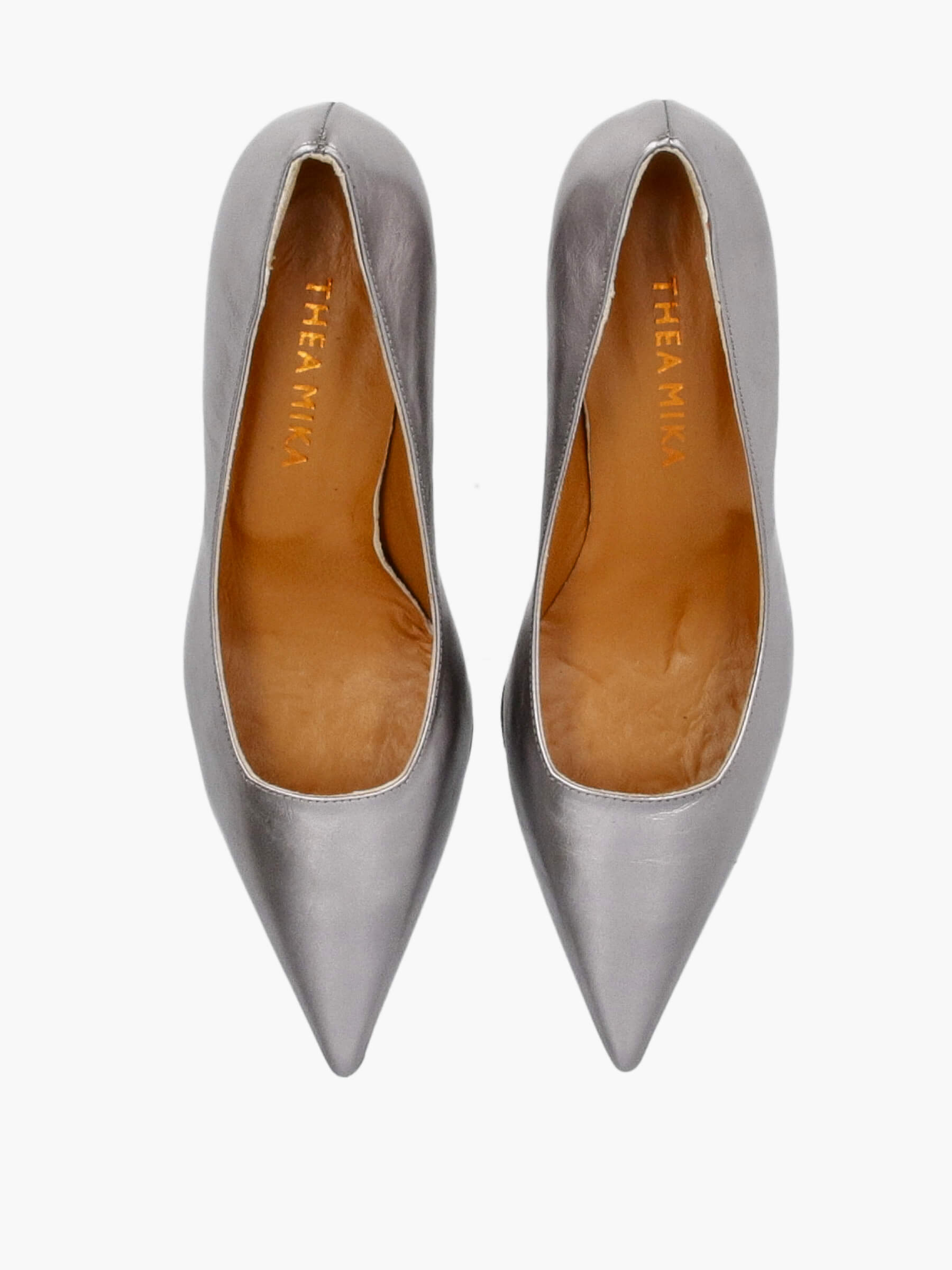 Pumps-silber-50-mm-TMC400B-0036-0147-Thea-Mika_5_BM Pumps silber 50 mm, Bekleidung, Schuhwerk, Schuh, Hoher Absatz, Wildleder