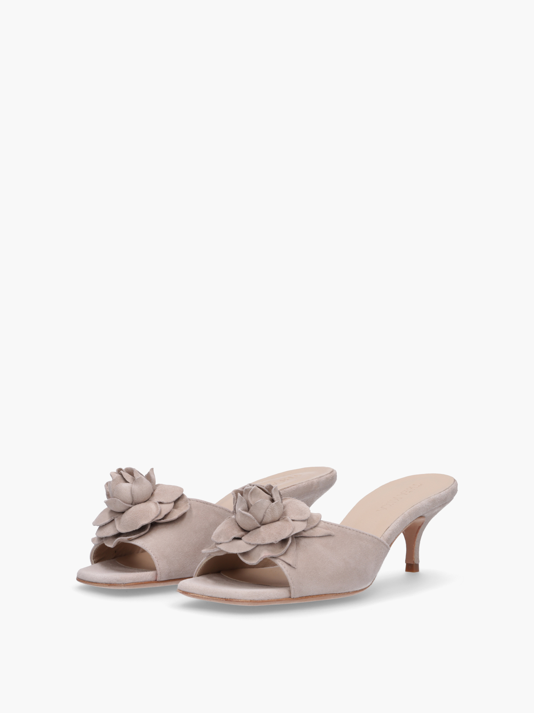 GANKO Veloursleder Beige, Bekleidung, Schuhwerk, Sandale, Schuh, Hoher Absatz