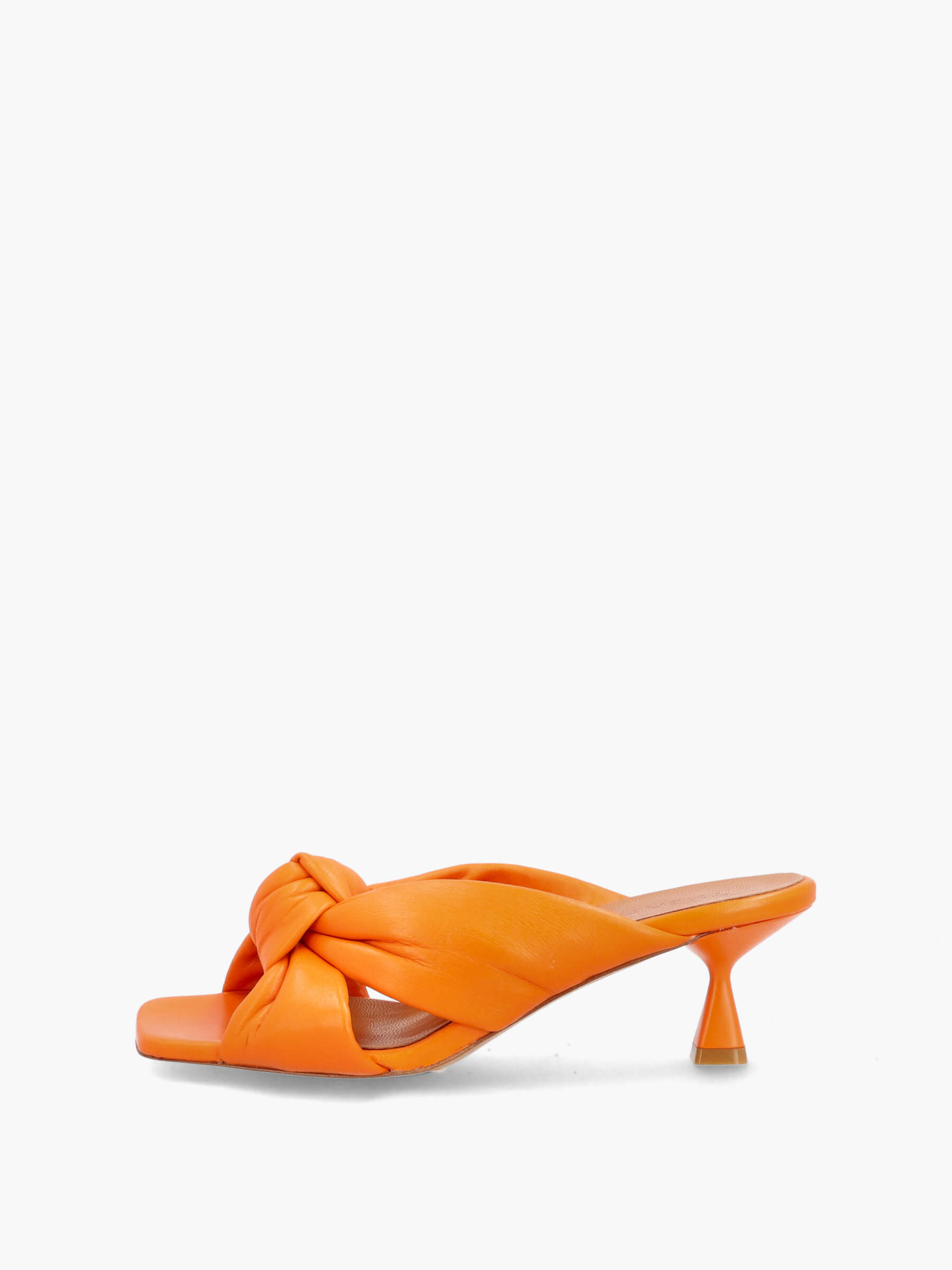 Mules arancio, Bekleidung, Schuhwerk, Sandale, Schuh, Hoher Absatz