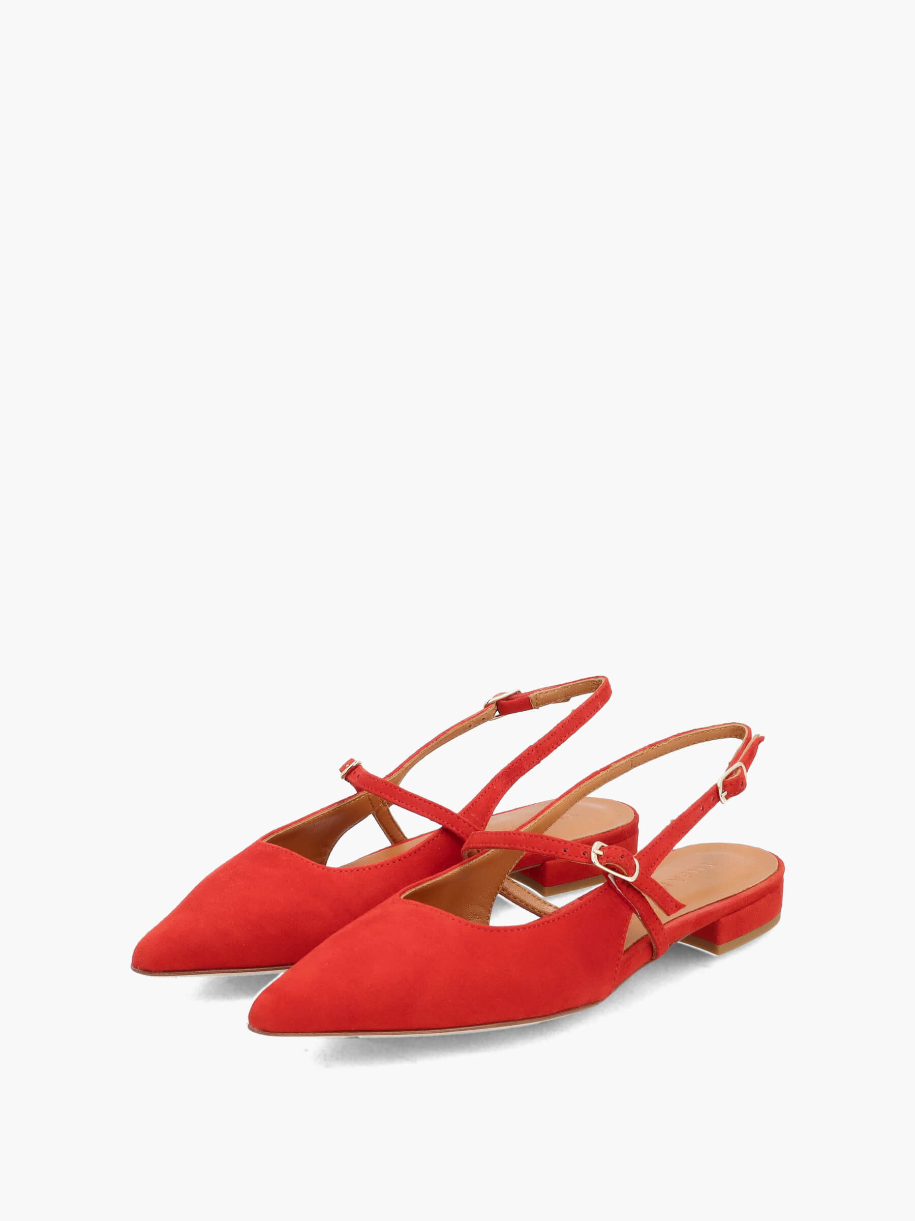 Sling-Ballerinas rot, Bekleidung, Schuhwerk, Sandale, Schuh