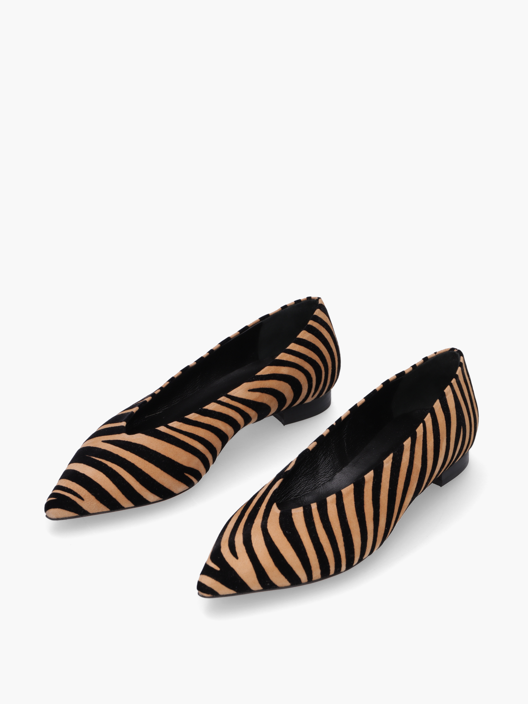 MATA Veloursleder Zebra, Bekleidung, Schuhwerk, Schuh, Hoher Absatz, Sandale