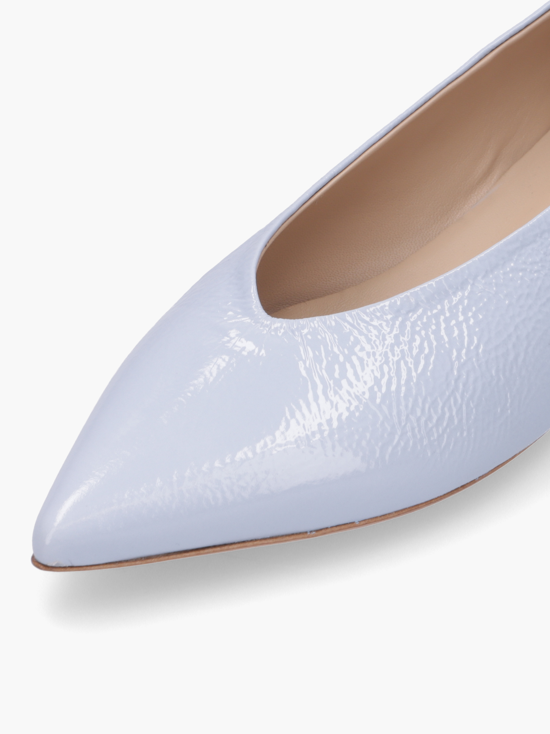 MATA Lackleder Hellblau, Bekleidung, Schuhwerk, Schuh, Hoher Absatz