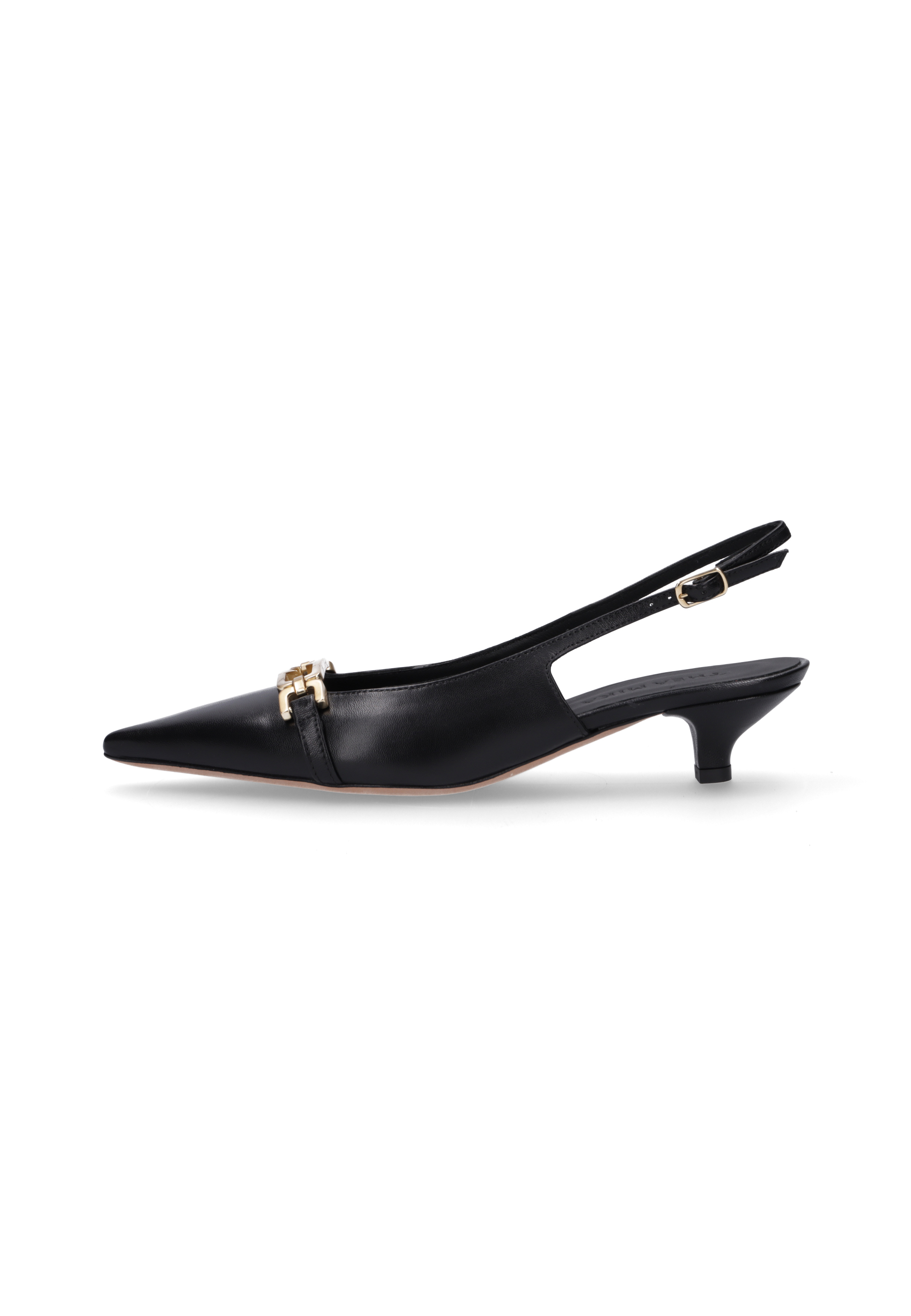 VIKA Glattleder Schwarz, Schuhwerk, Schuh, Sandale, Hoher Absatz, Riemen