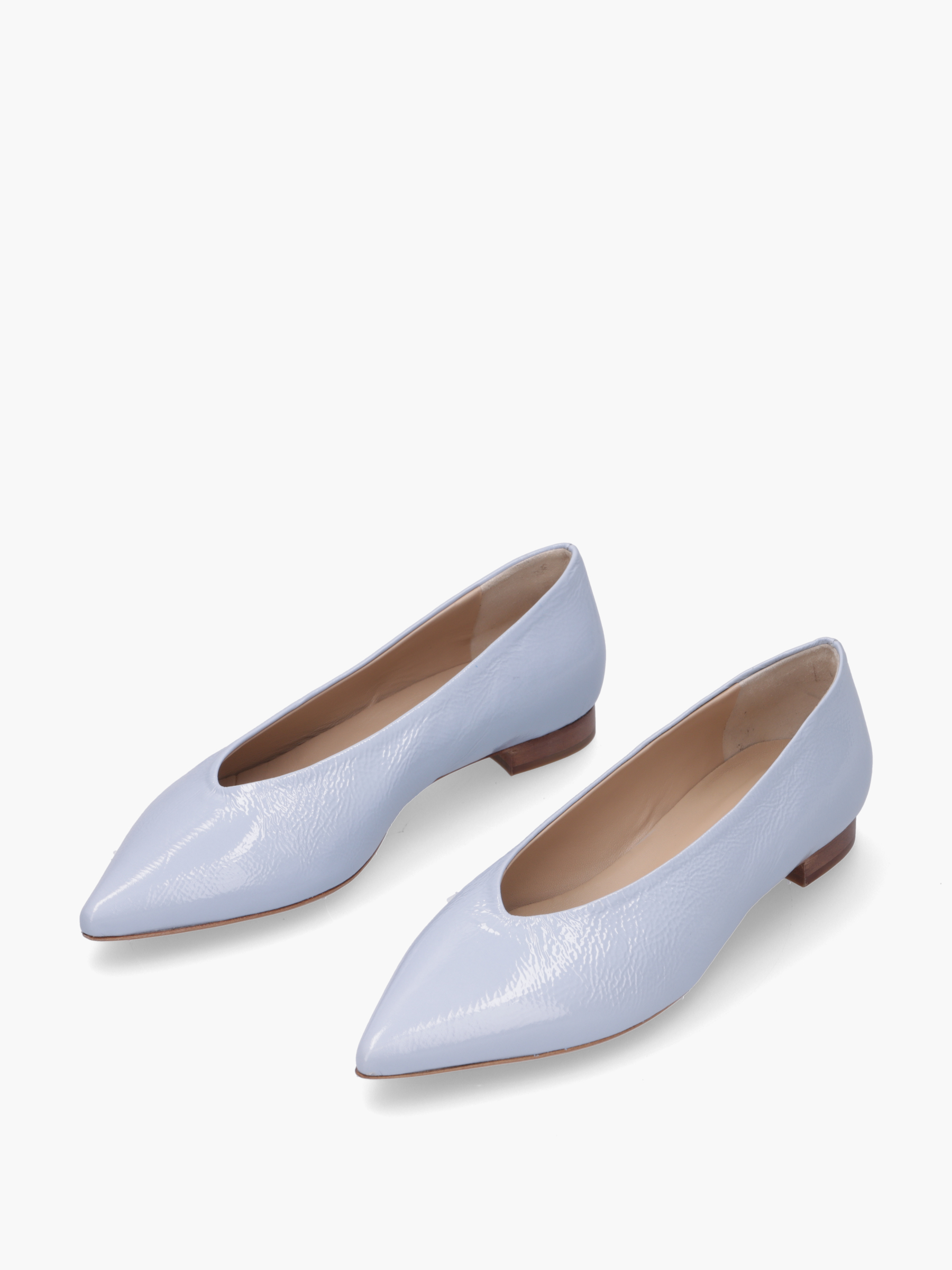 MATA Lackleder Hellblau, Bekleidung, Schuhwerk, Schuh, Hoher Absatz