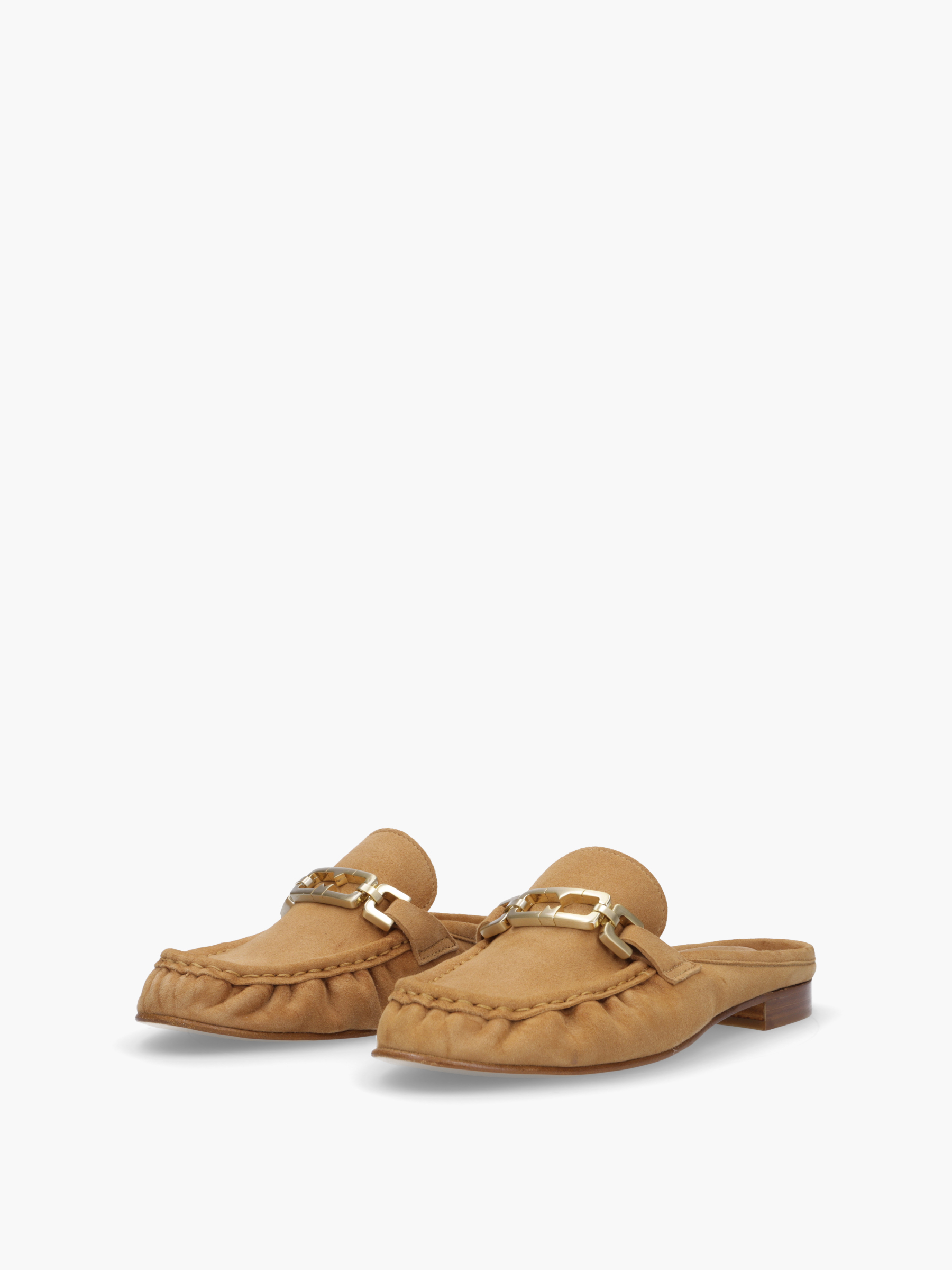 POLY Veloursleder Beige, Bekleidung, Schuhwerk, Schuh, Sandale