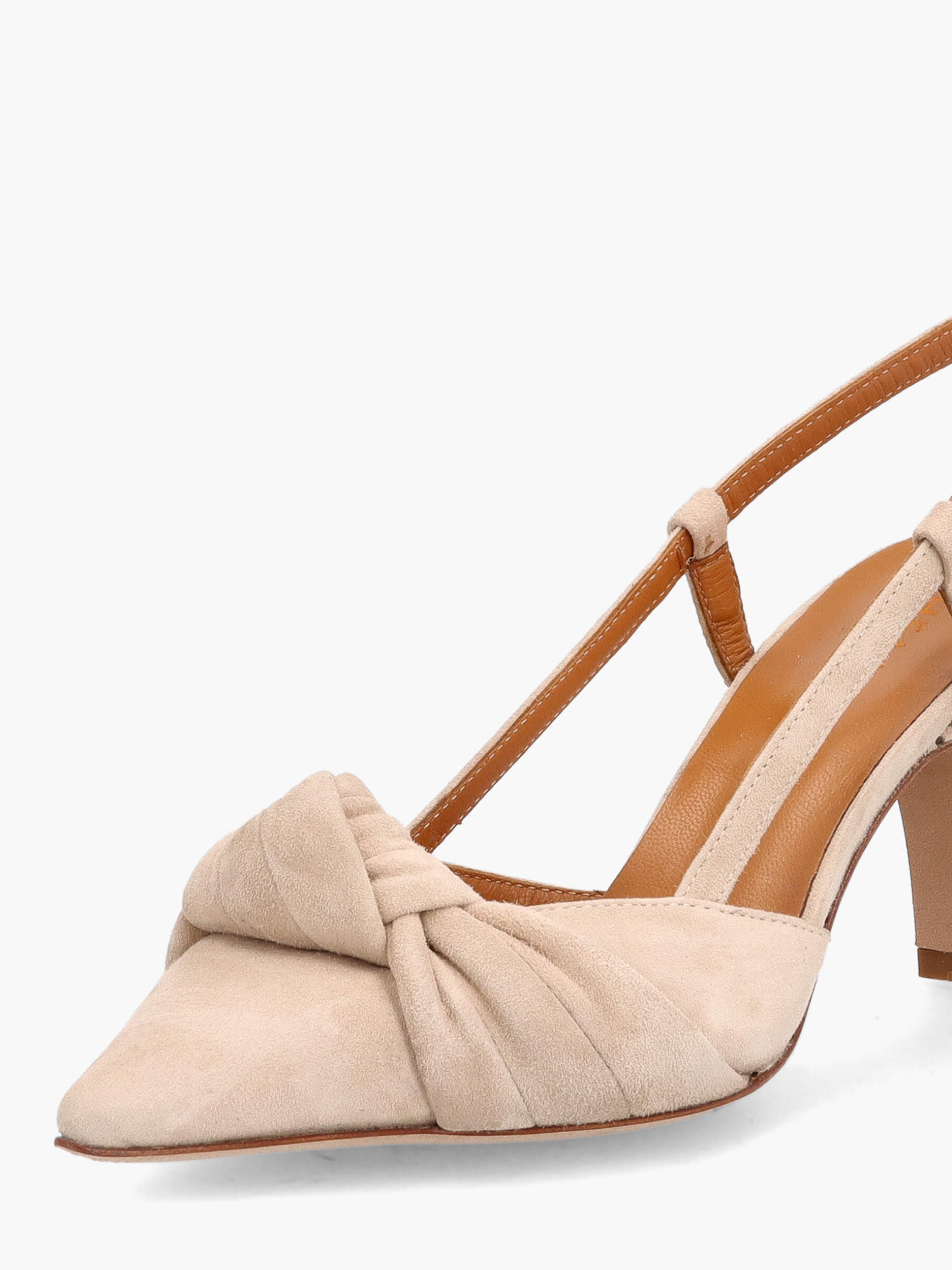 Slingpumps ecru 70 mm, Bekleidung, Schuhwerk, Schuh, Hoher Absatz, Sandale