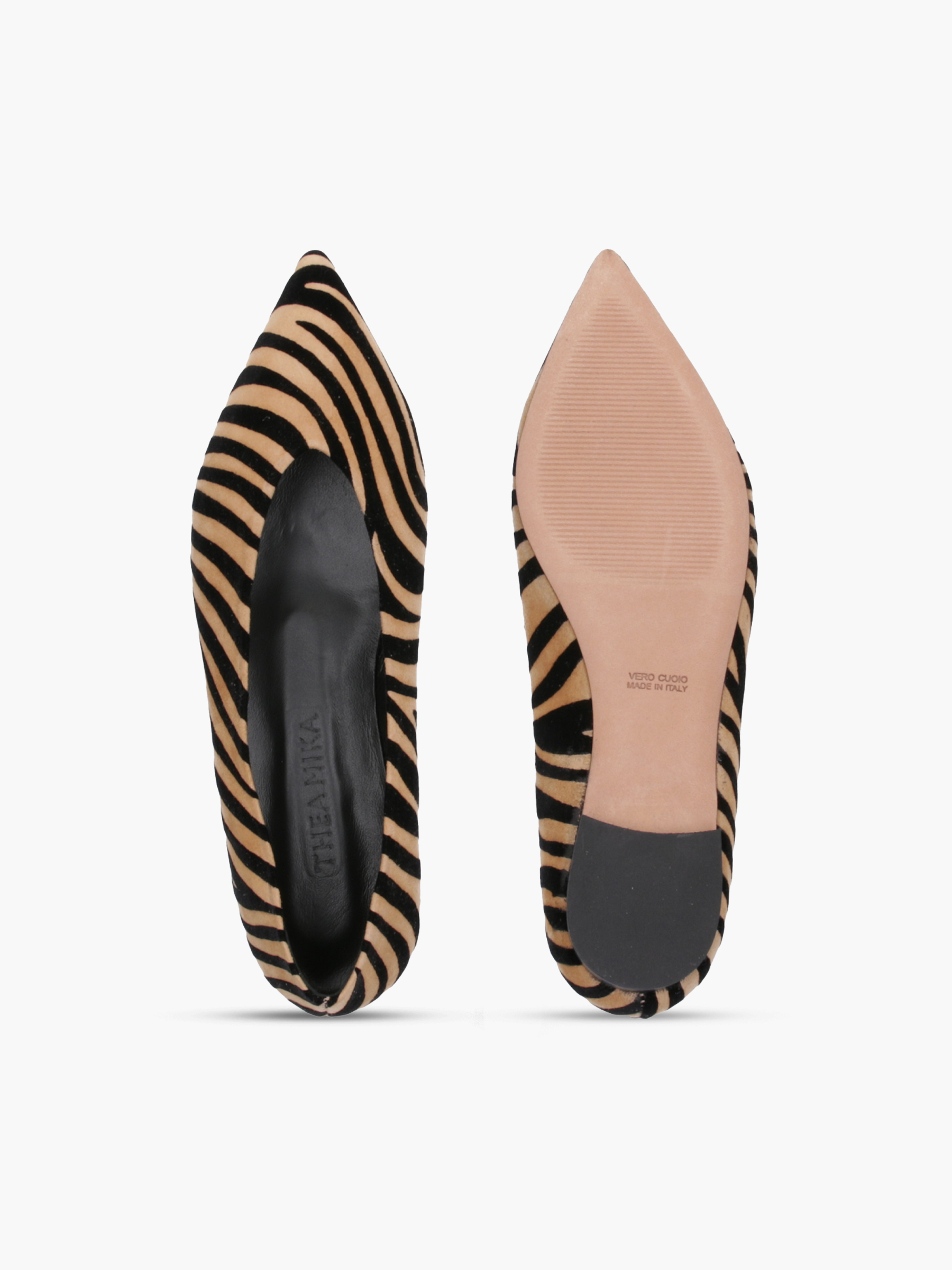 MATA Veloursleder Zebra, Bekleidung, Schuhwerk, Schuh, Hoher Absatz