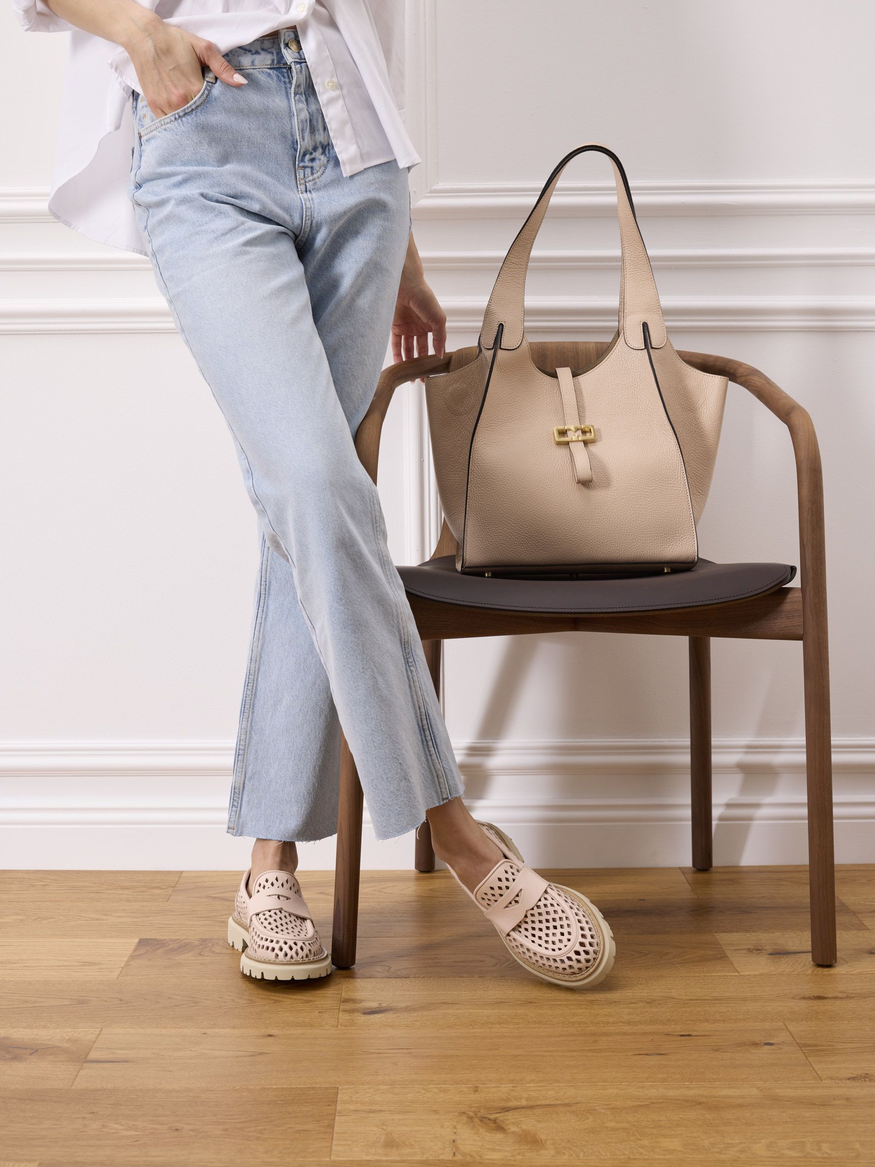 CHIRA Glattleder Rosa, Hosen, Schuh, Handtasche, Jeans, Tragetasche