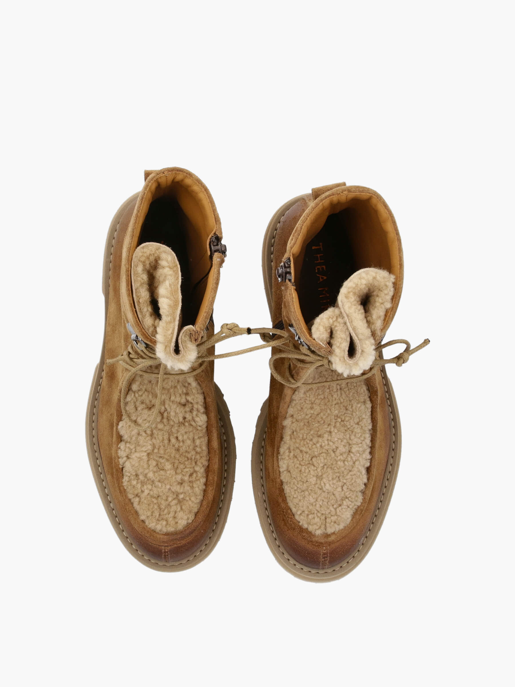Lammfell Stiefeletten camel, Bekleidung, Schuhwerk, Schuh, Sneaker, Wildleder