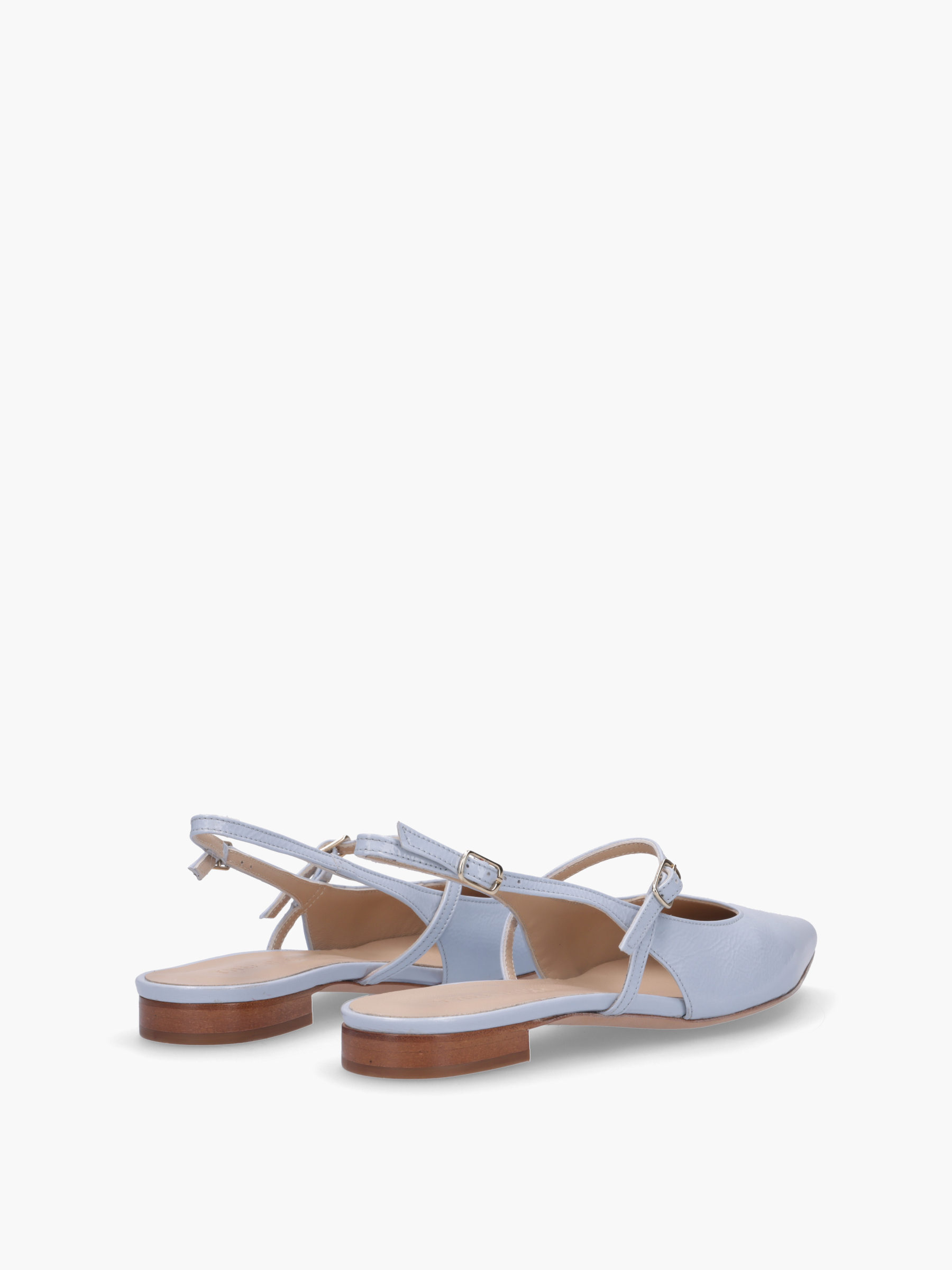 MEGUMI Lackleder Hellblau, Bekleidung, Schuhwerk, Sandale, Schuh