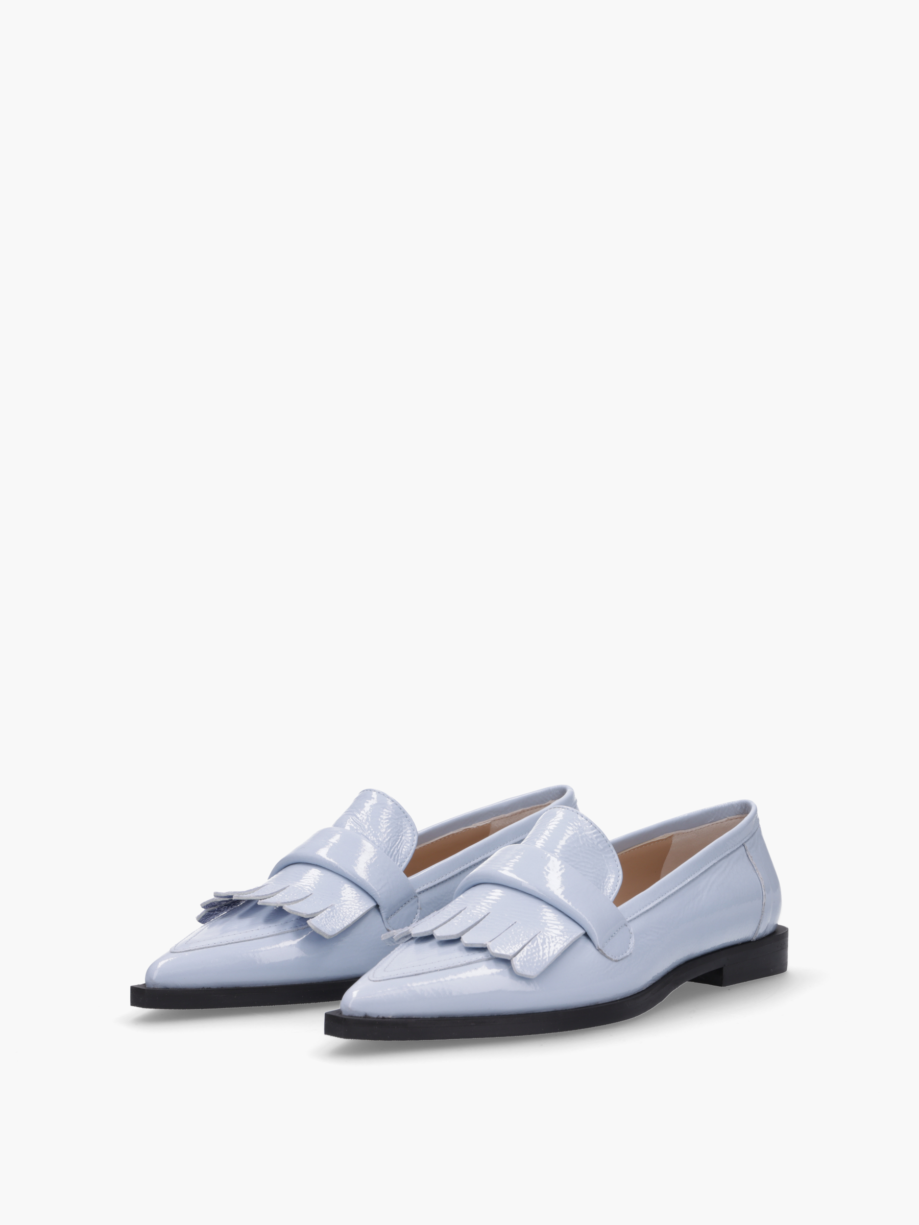 MINEE Lackleder Hellblau, Bekleidung, Schuhwerk, Schuh, Sneaker, Sandale