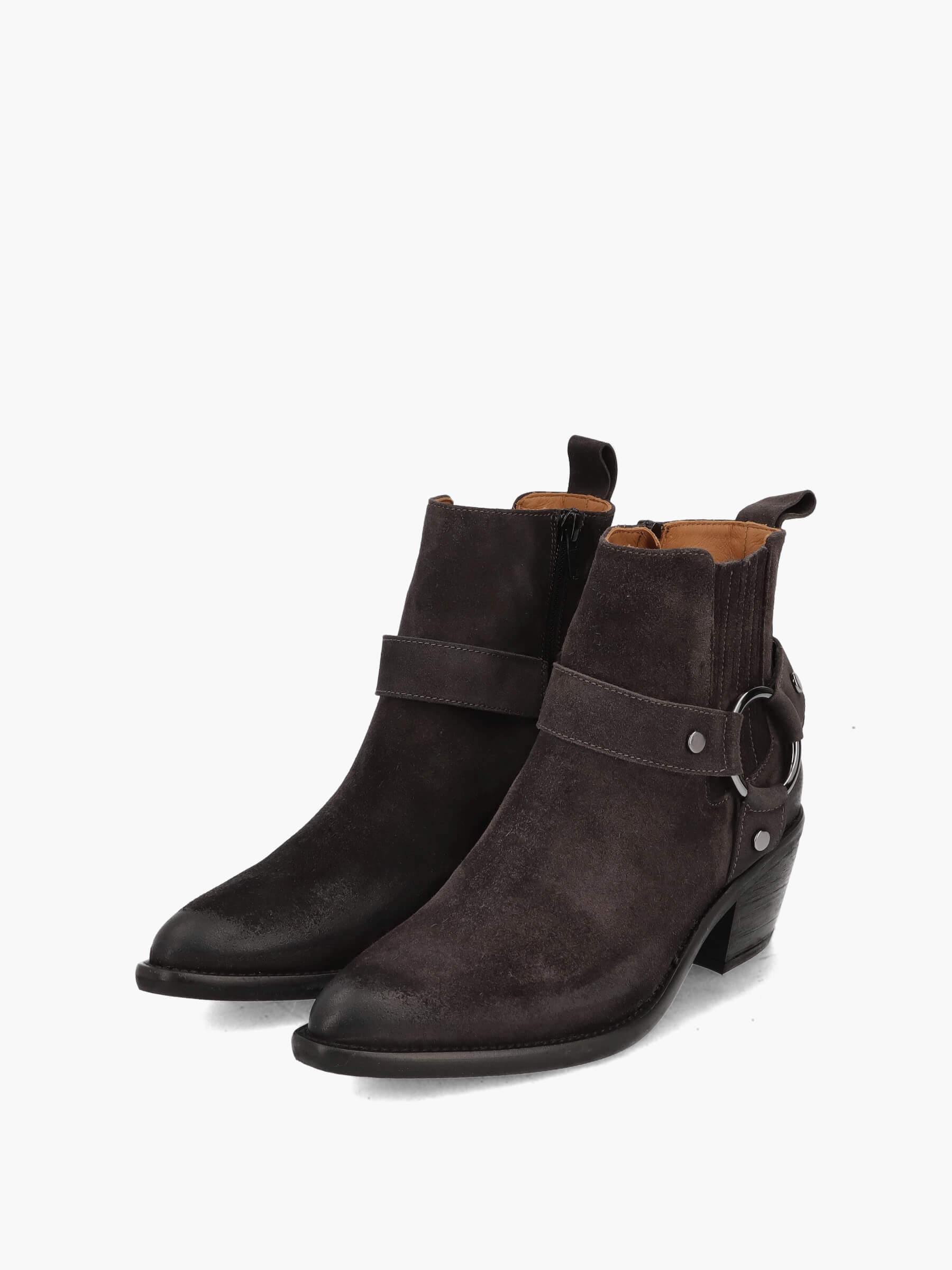 Cowboy-Boots-carbone-TM09501-0002-0168-Thea-Mika_2_BM Cowboy Boots grau, Bekleidung, Schuhwerk, Schuh, Wildleder