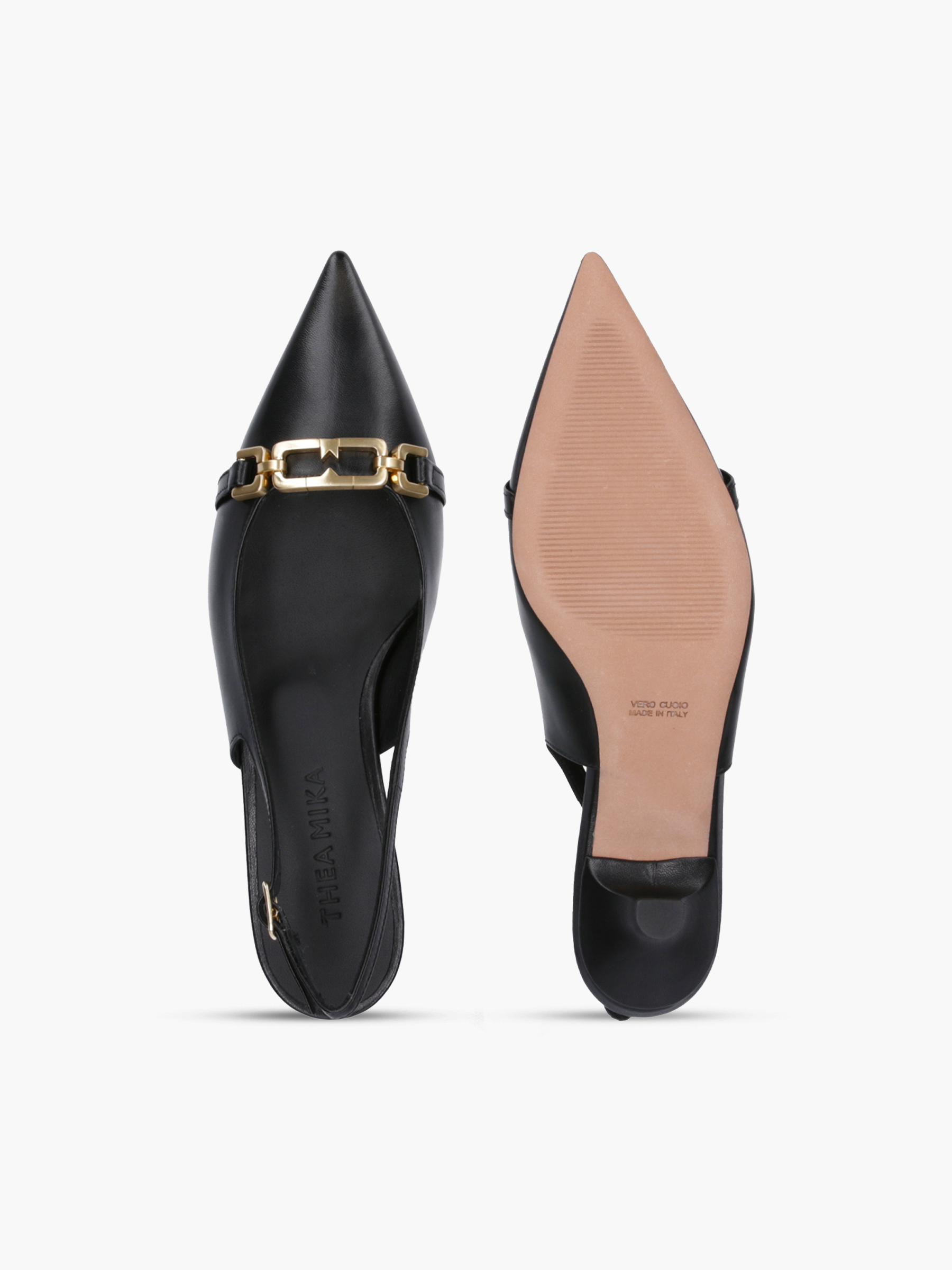 VIKA Glattleder Schwarz, Bekleidung, Schuhwerk, Schuh, Hoher Absatz, Sandale