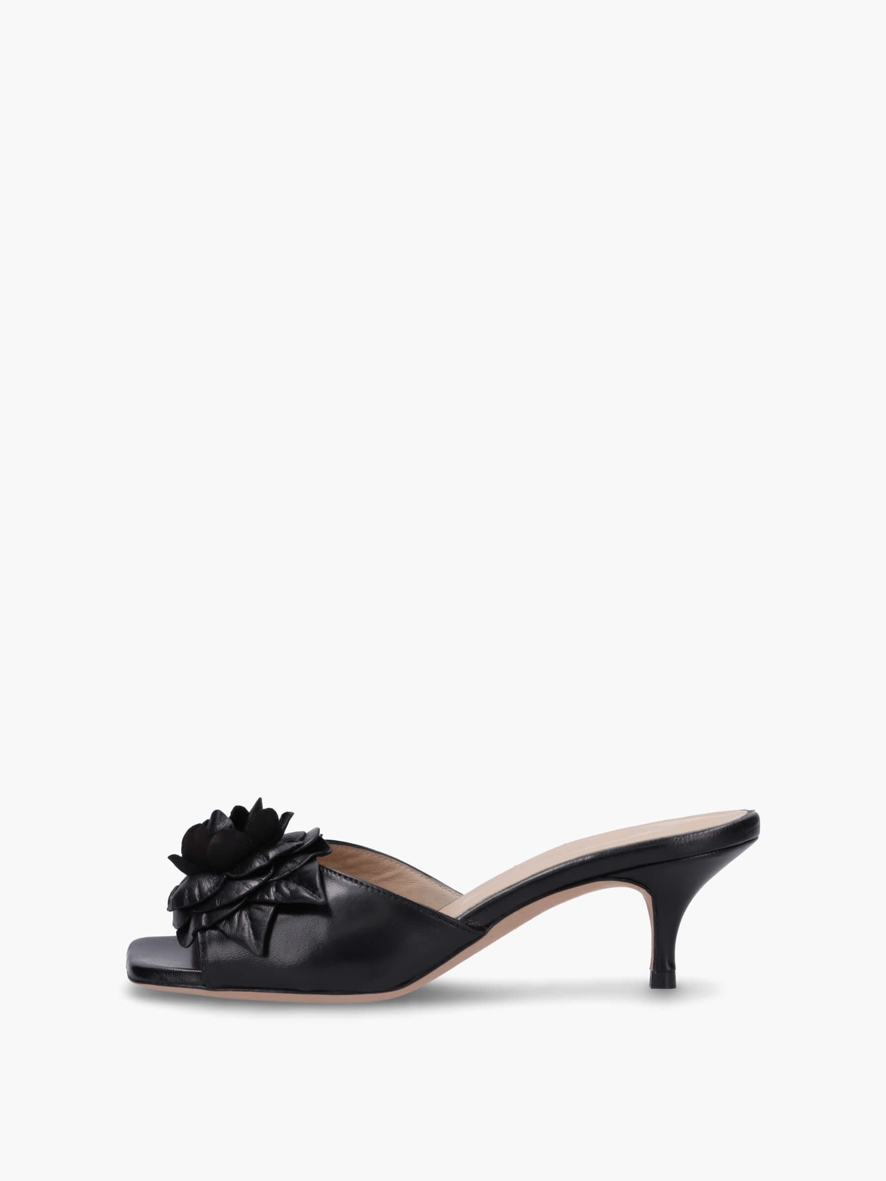 GANKO Glattleder Schwarz, Bekleidung, Schuhwerk, Sandale, Schuh, Hoher Absatz