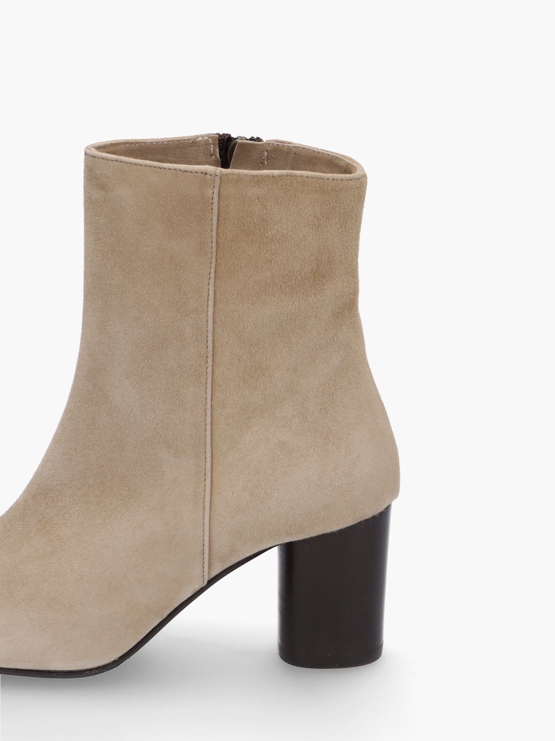 Suede leather ankle boots