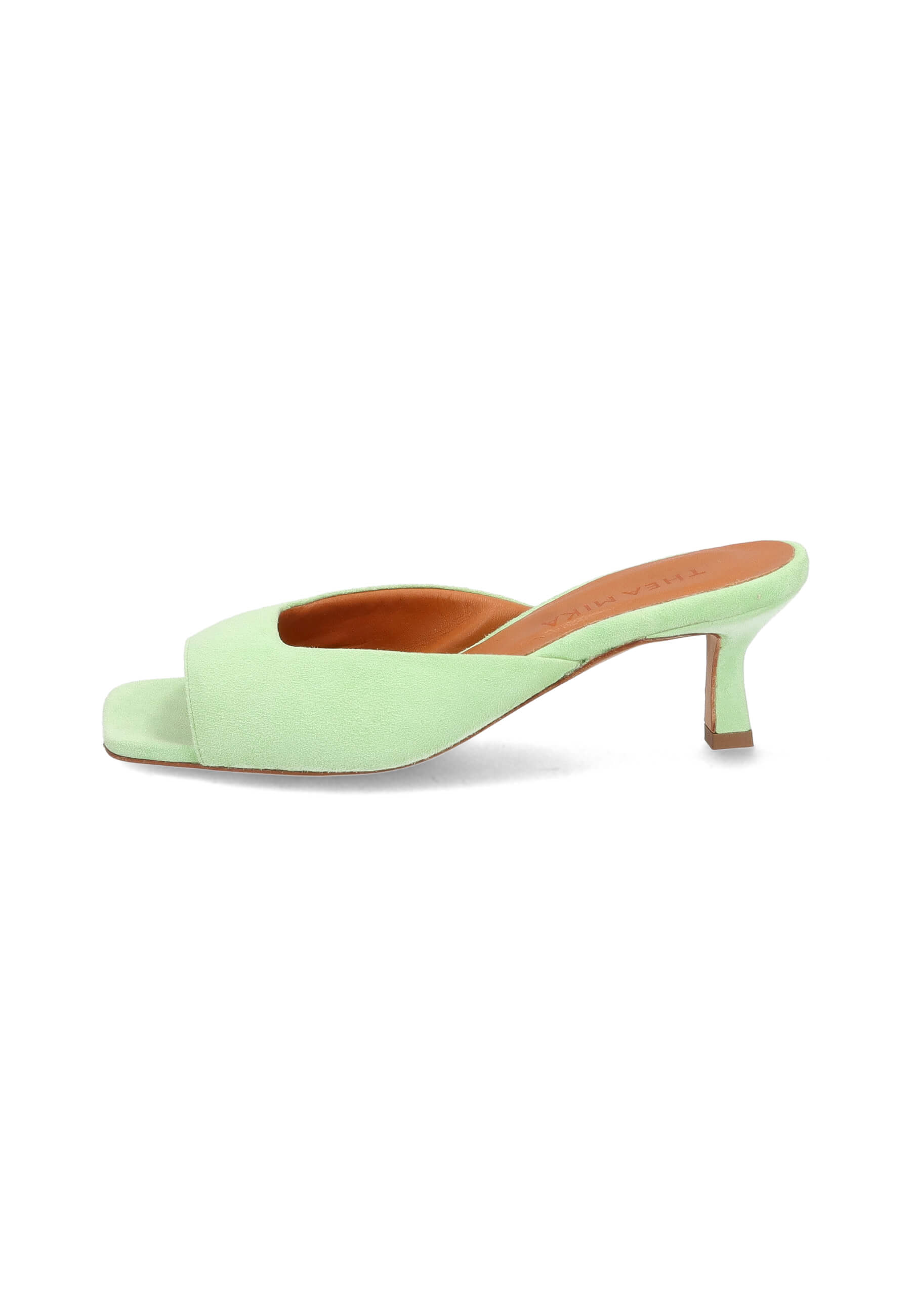 Mules grün 50 mm, Bekleidung, Schuhwerk, Schuh, Hoher Absatz, Sandale
