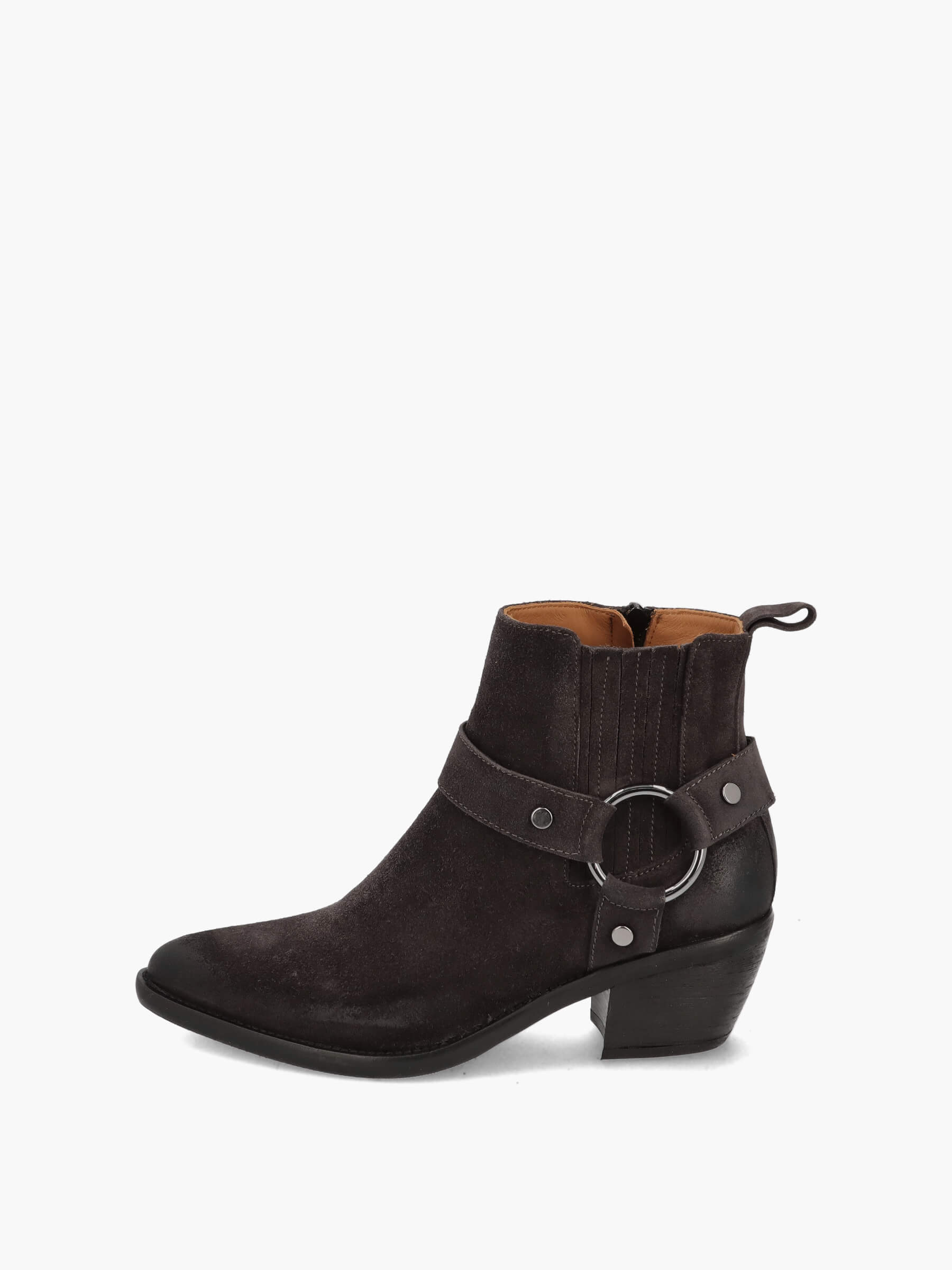 Cowboy-Boots-carbone-TM09501-0002-0168-Thea-Mika_1_BM Cowboy Boots grau, Bekleidung, Schuhwerk, Schuh, Wildleder