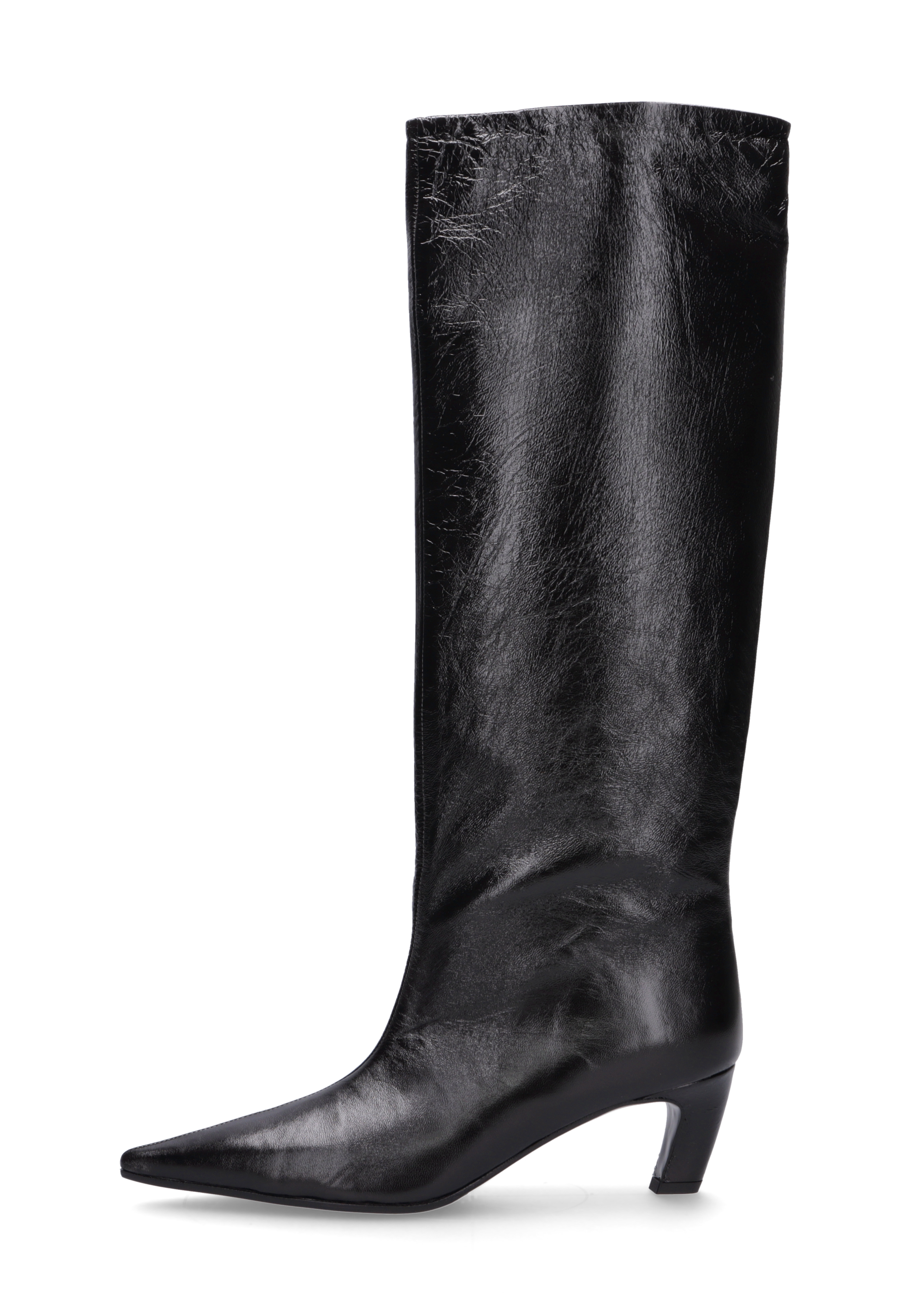 VIONA Glattleder Schwarz, Stiefel, Schuhwerk, Reitstiefel, Schuh, Hoher Absatz