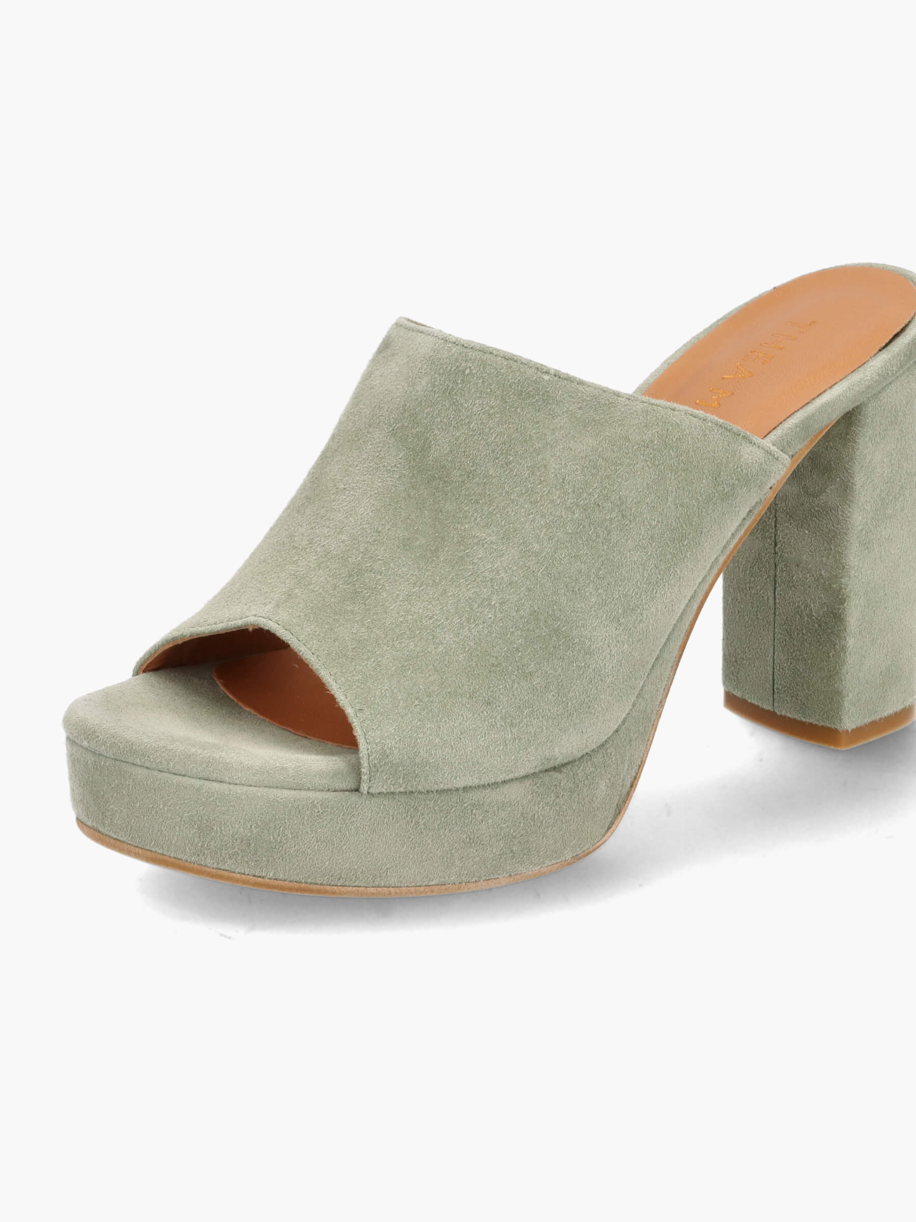 Clogs grün 100 mm, Bekleidung, Schuhwerk, Schuh, Hoher Absatz, Sandale