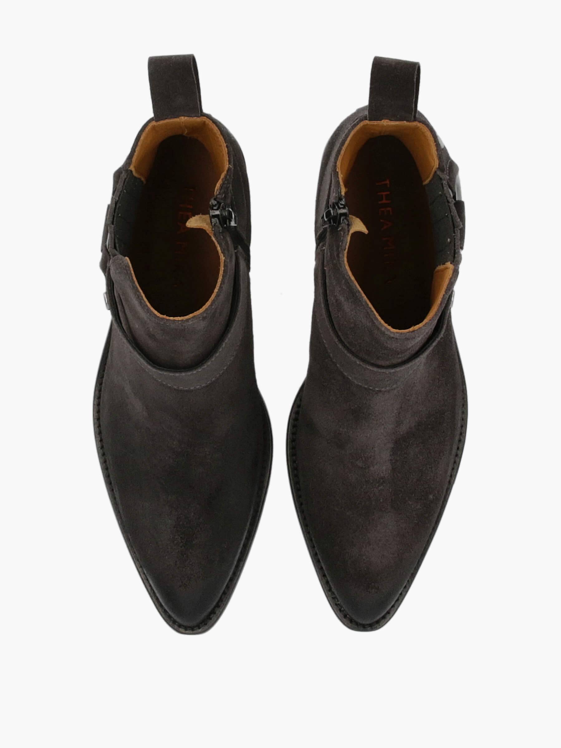 Cowboy-Boots-carbone-TM09501-0002-0168-Thea-Mika_5_BM Cowboy Boots grau, Wildleder, Kleidung, Schuhwerk, Schuh