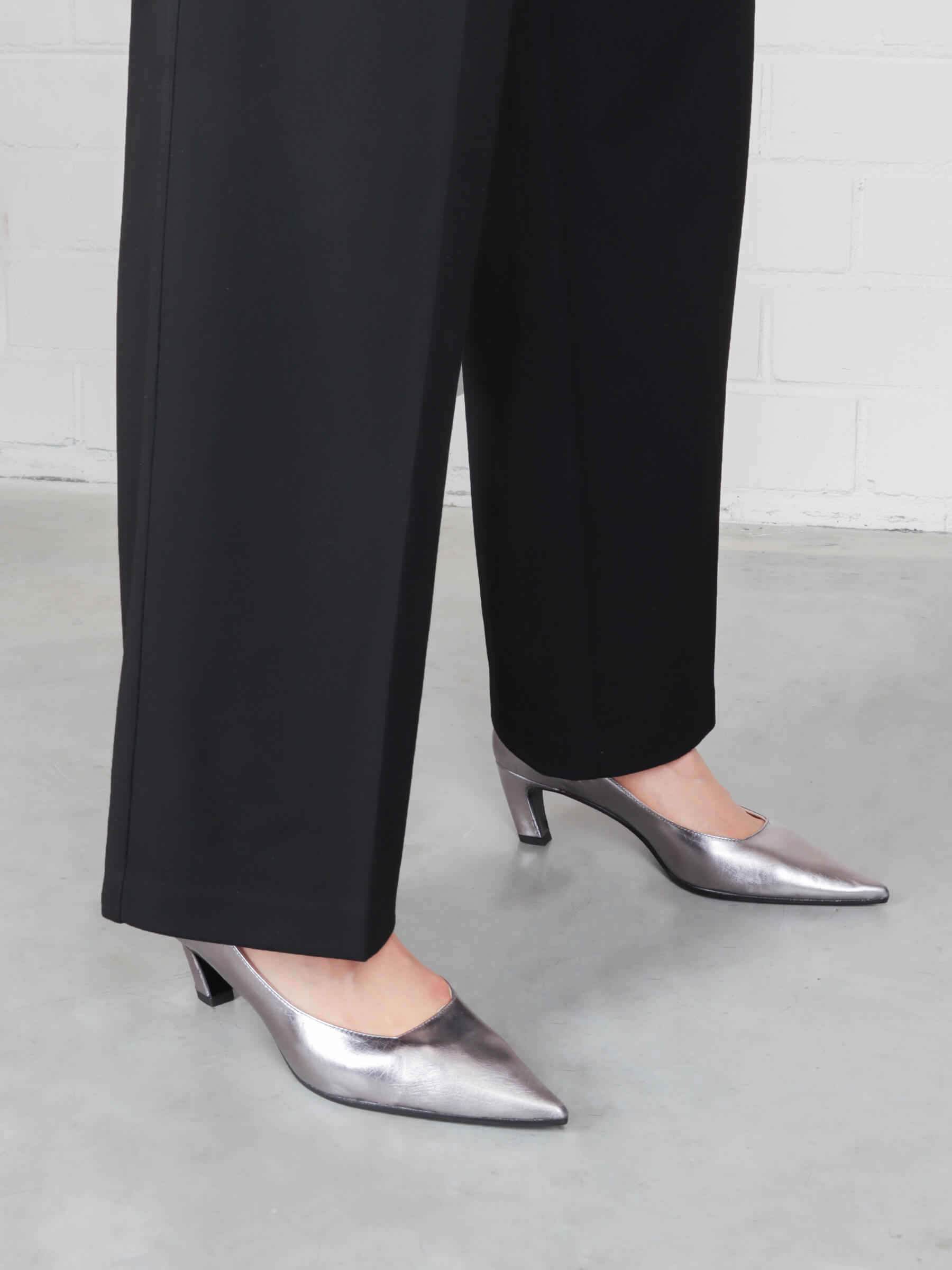 Pumps silber 50 mm