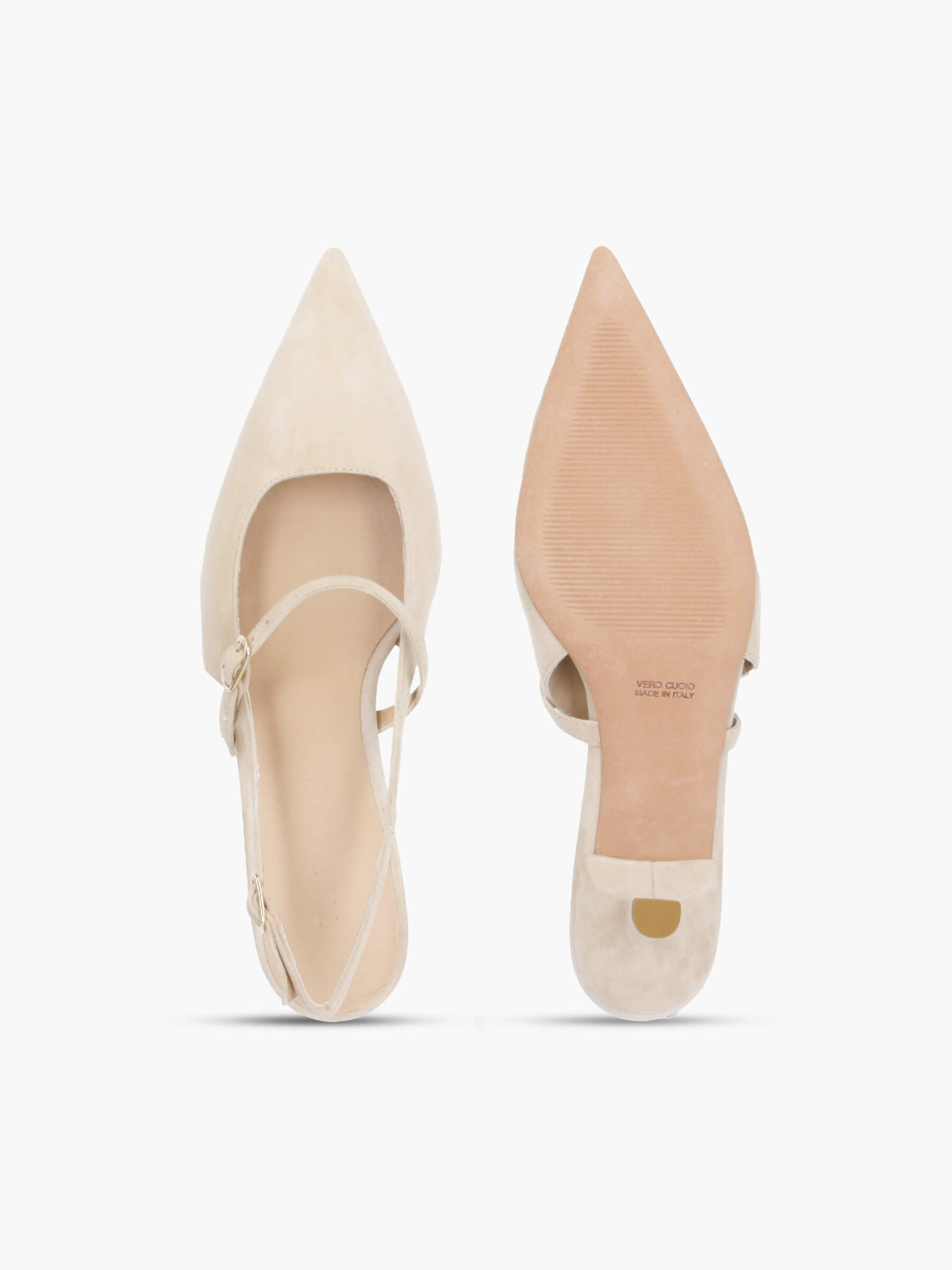 VERA Veloursleder Beige, Bekleidung, Schuhwerk, Schuh, Hoher Absatz