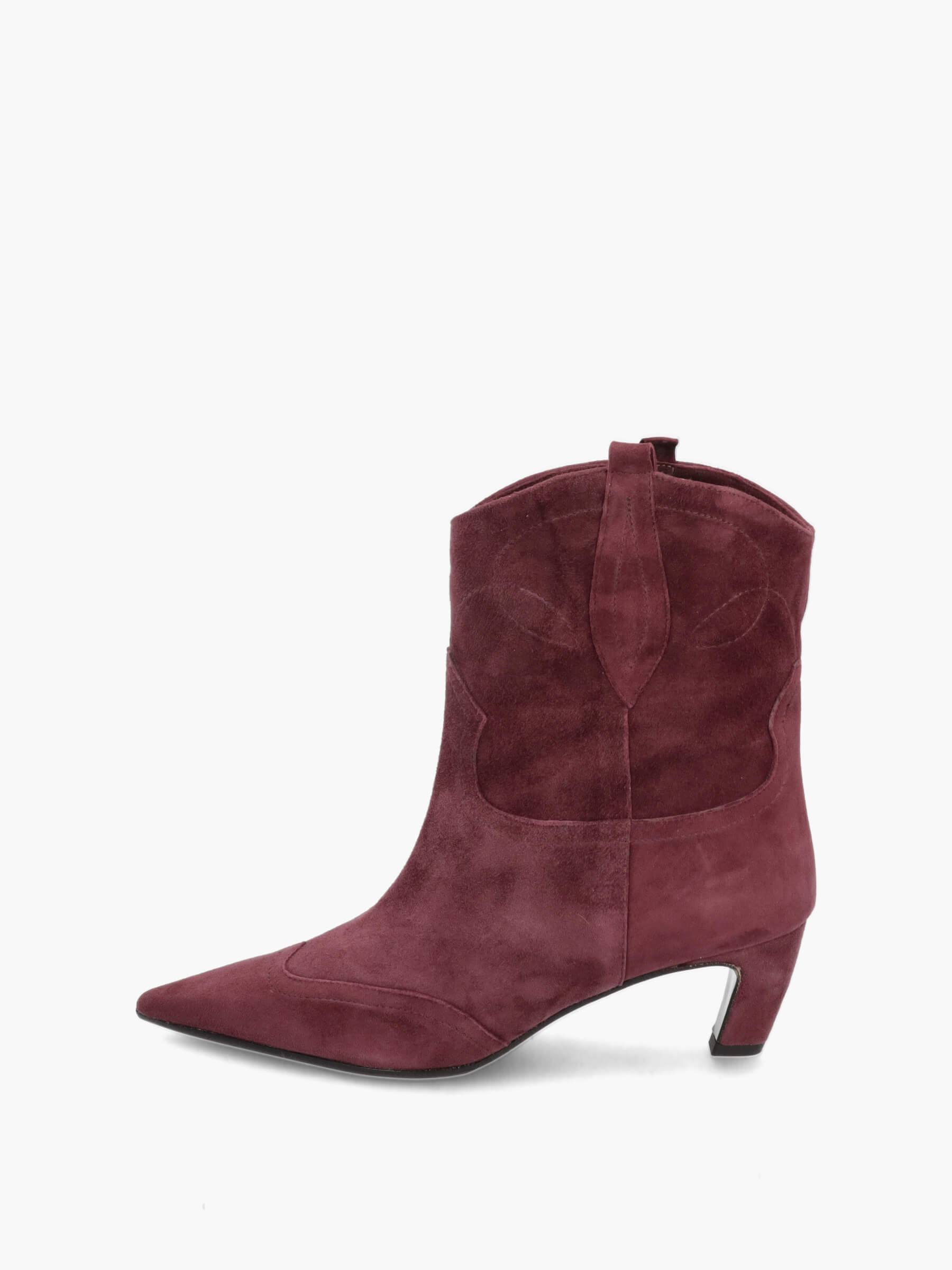 Cowboy boots dunkelrot 50 mm, Wildleder, Kleidung, Schuhwerk, Hoher Absatz, Schuh