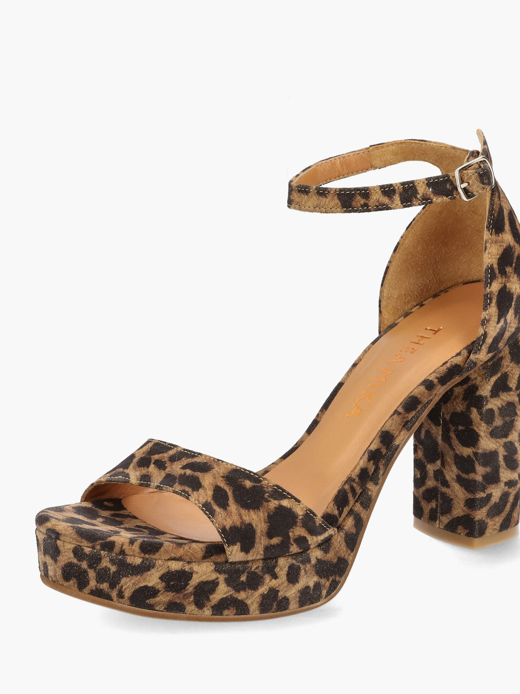 Plateau-Sandalen camel 100 mm, Bekleidung, Schuhwerk, Schuh, Hoher Absatz, Sandale
