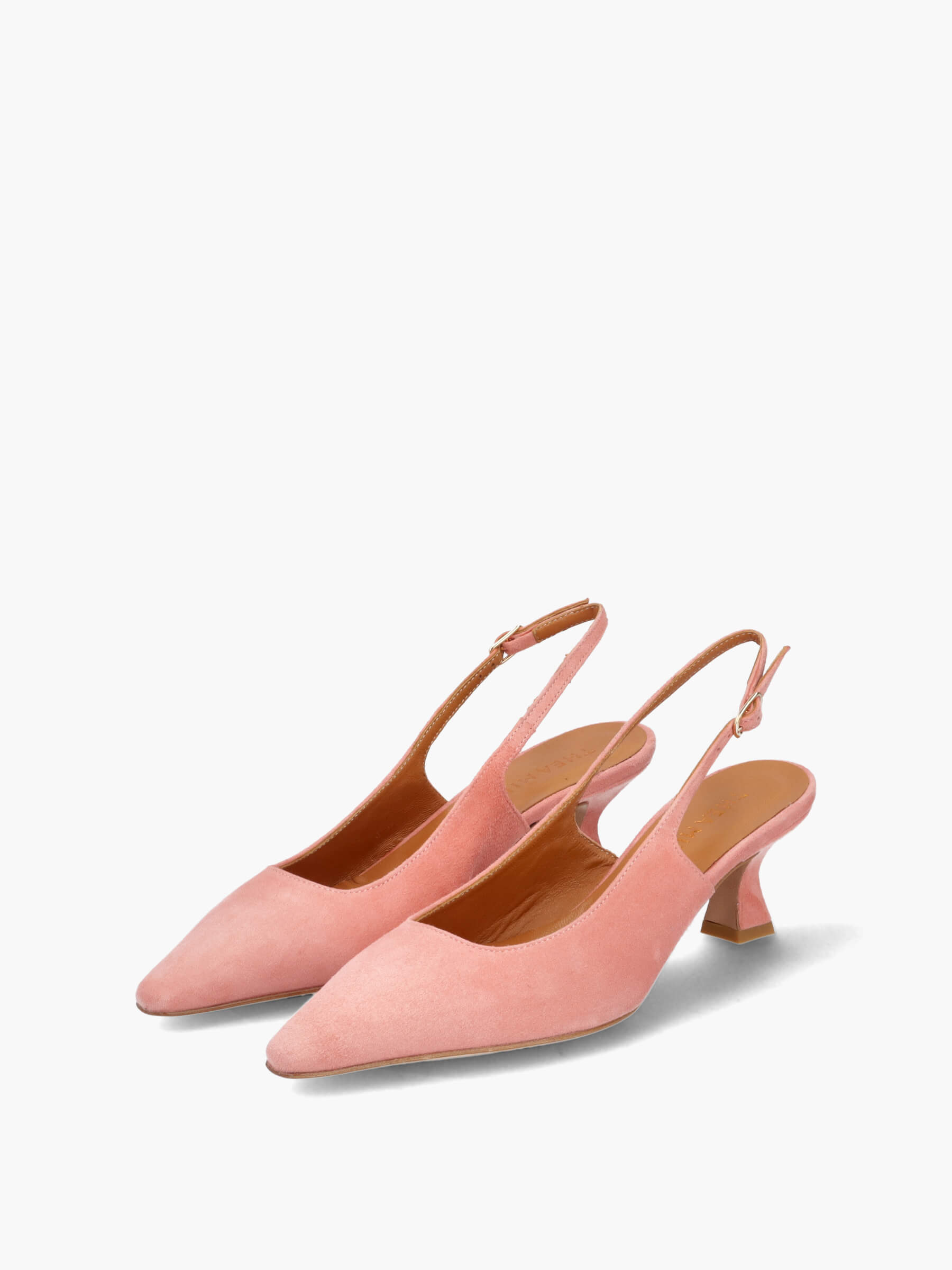 Slingpumps rosa 50 mm, Bekleidung, Schuhwerk, Schuh, Hoher Absatz, Sandale