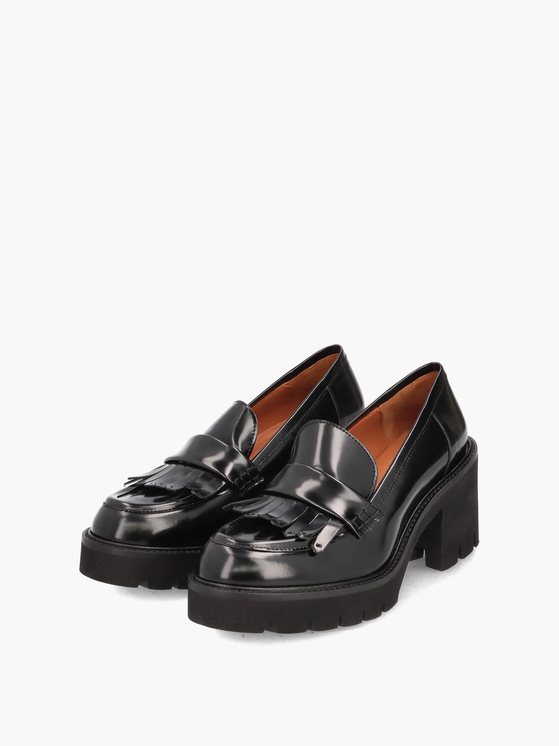 Penny-Loafer schwarz 50 mm, Bekleidung, Schuhwerk, Schuh, Sandale
