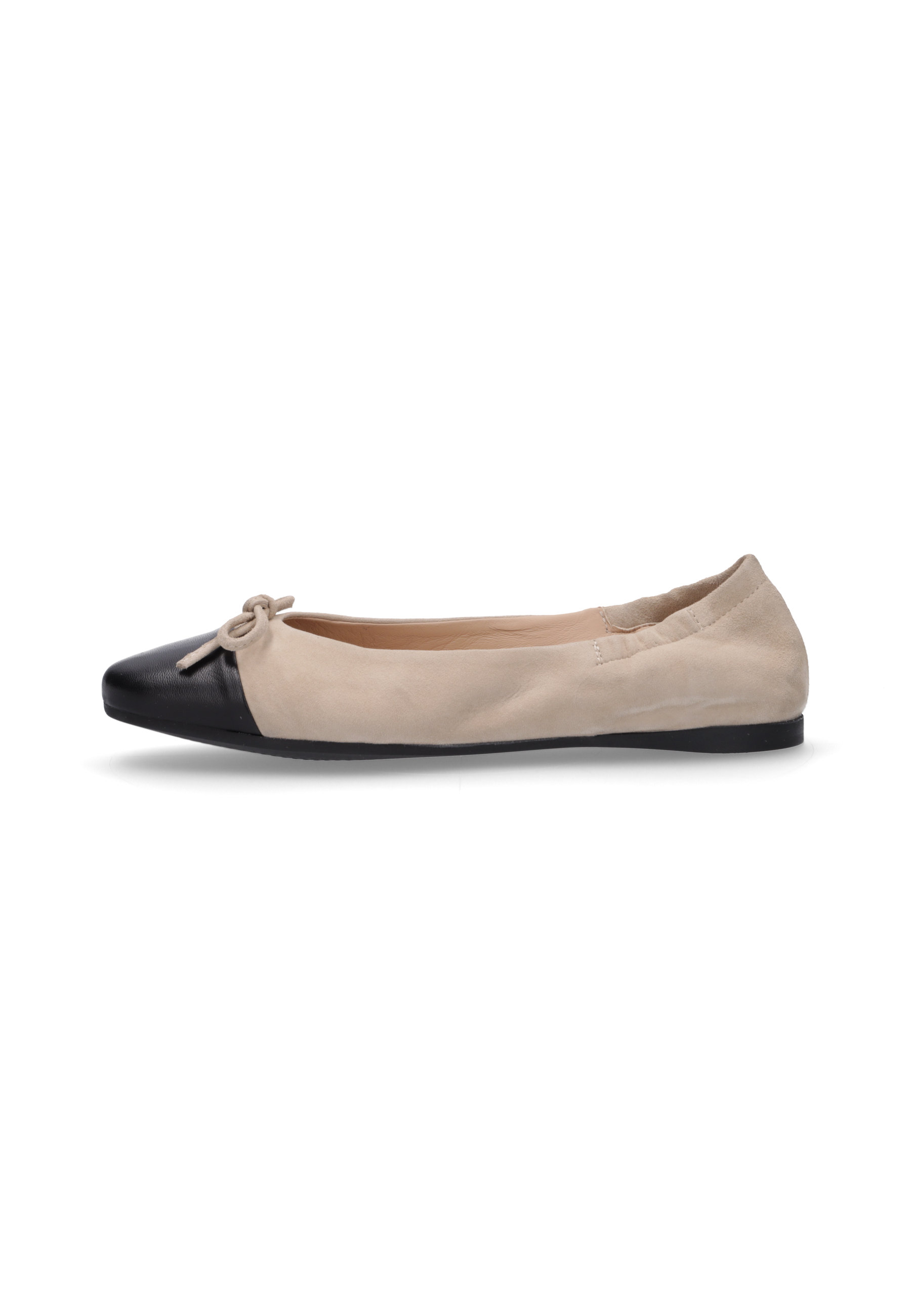 BAHAN Leder Kombi Schwarz/Beige, Leinwand, Schuh, Sneaker, Wildleder, Sandale