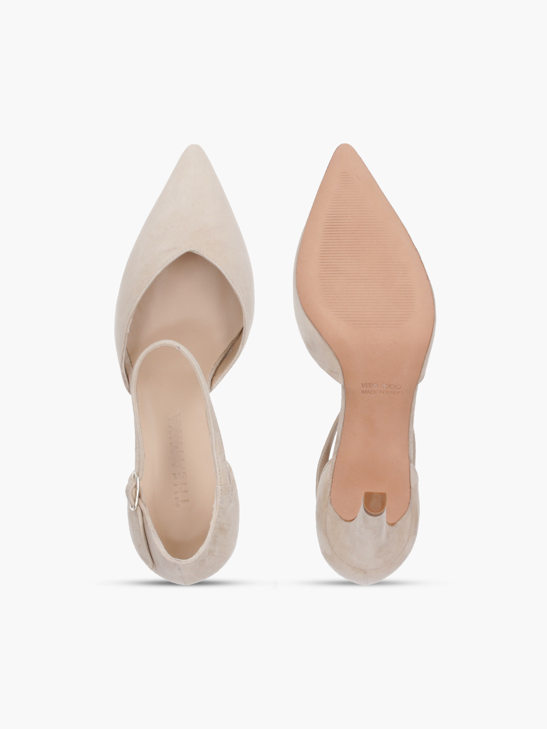NAO Veloursleder Beige, Bekleidung, Schuhwerk, Schuh, Hoher Absatz