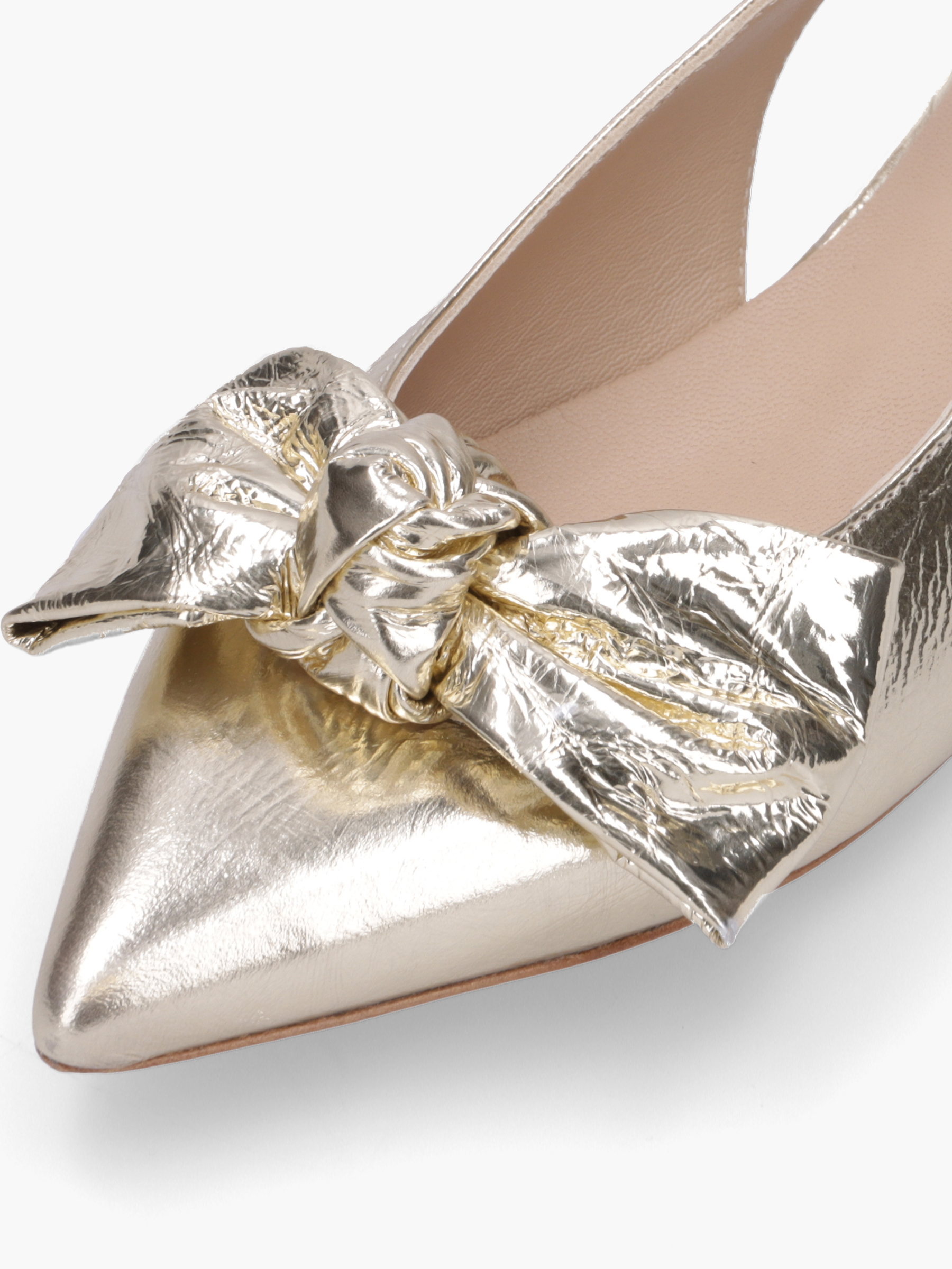 MORIA Metallic-Leder Gold, Bekleidung, Schuhwerk, Schuh, Hoher Absatz, Sandale