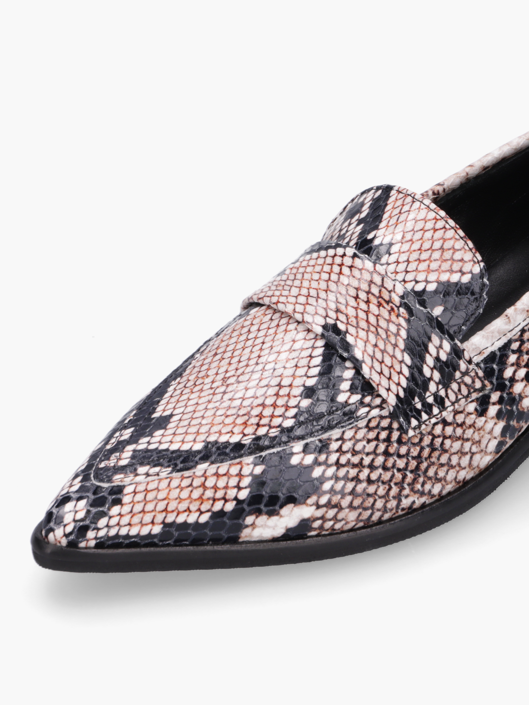 MIJU Glattleder Snake, Bekleidung, Schuhwerk, Schuh, Sneaker, Sandale